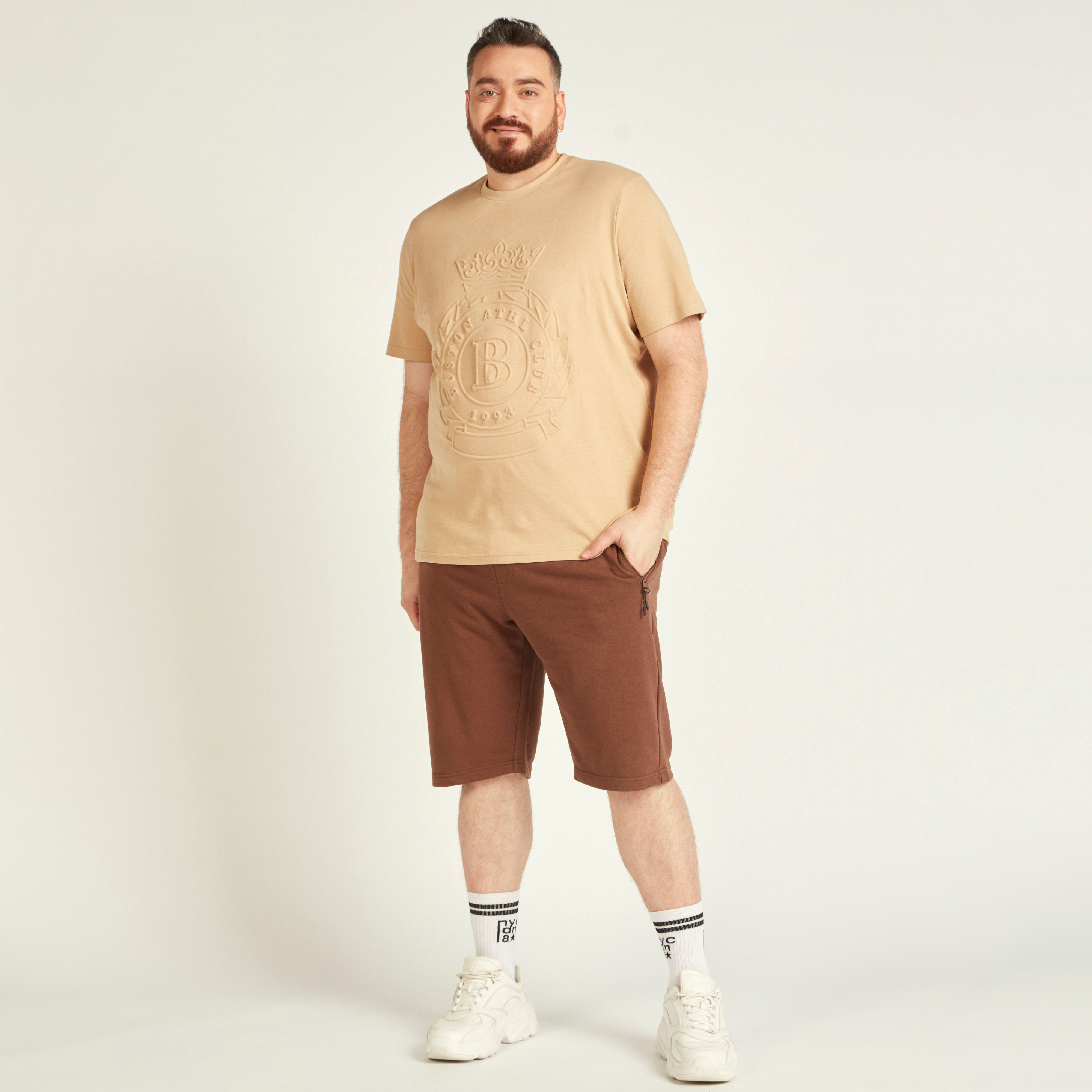 Solid Mid-Rise Shorts with Drawstring Closure and Pockets-men-clothing-bottoms-shorts-image-10