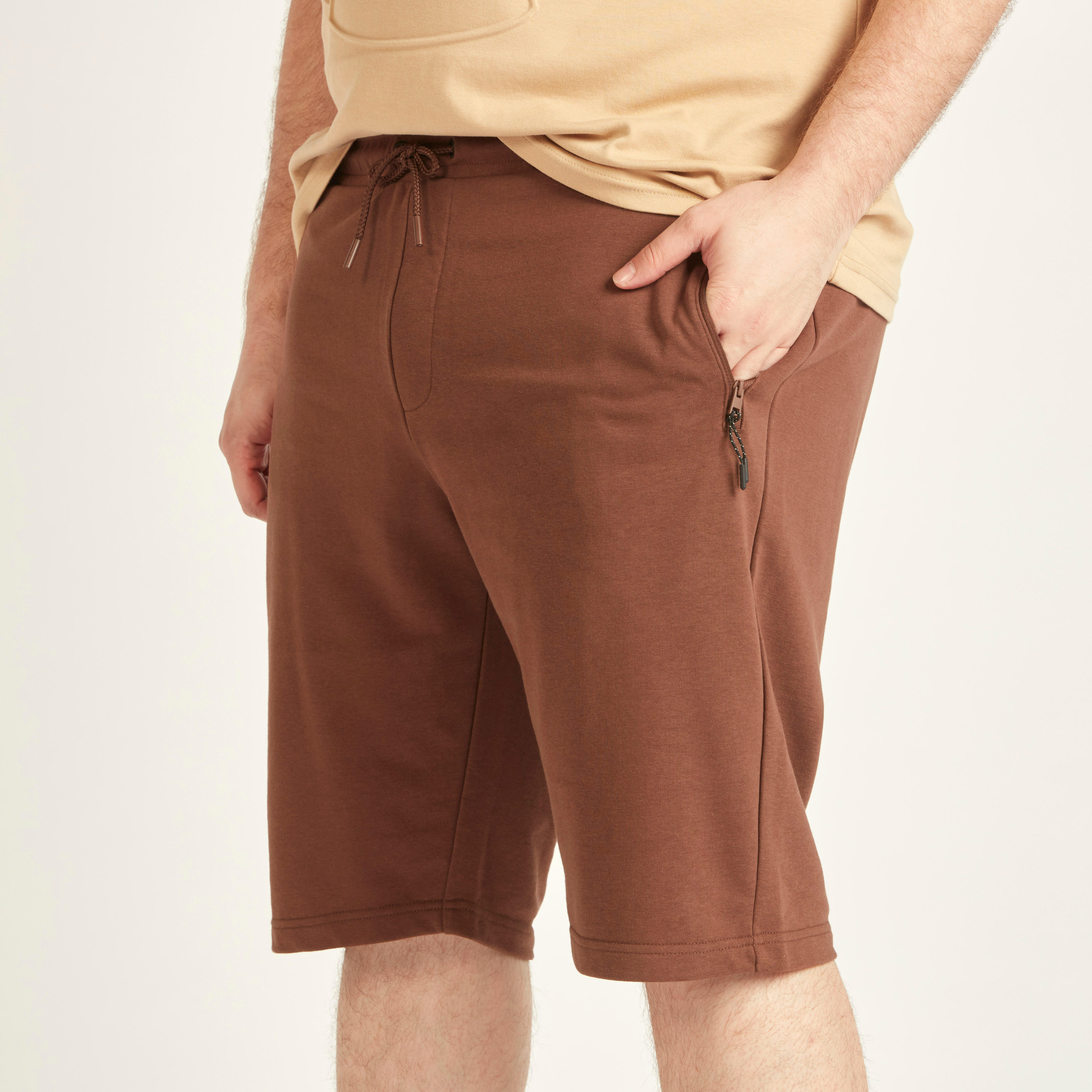 شورت سادة بخصر متوسط الارتفاع ورباط وجيوب-men-clothing-bottoms-shorts-image-11