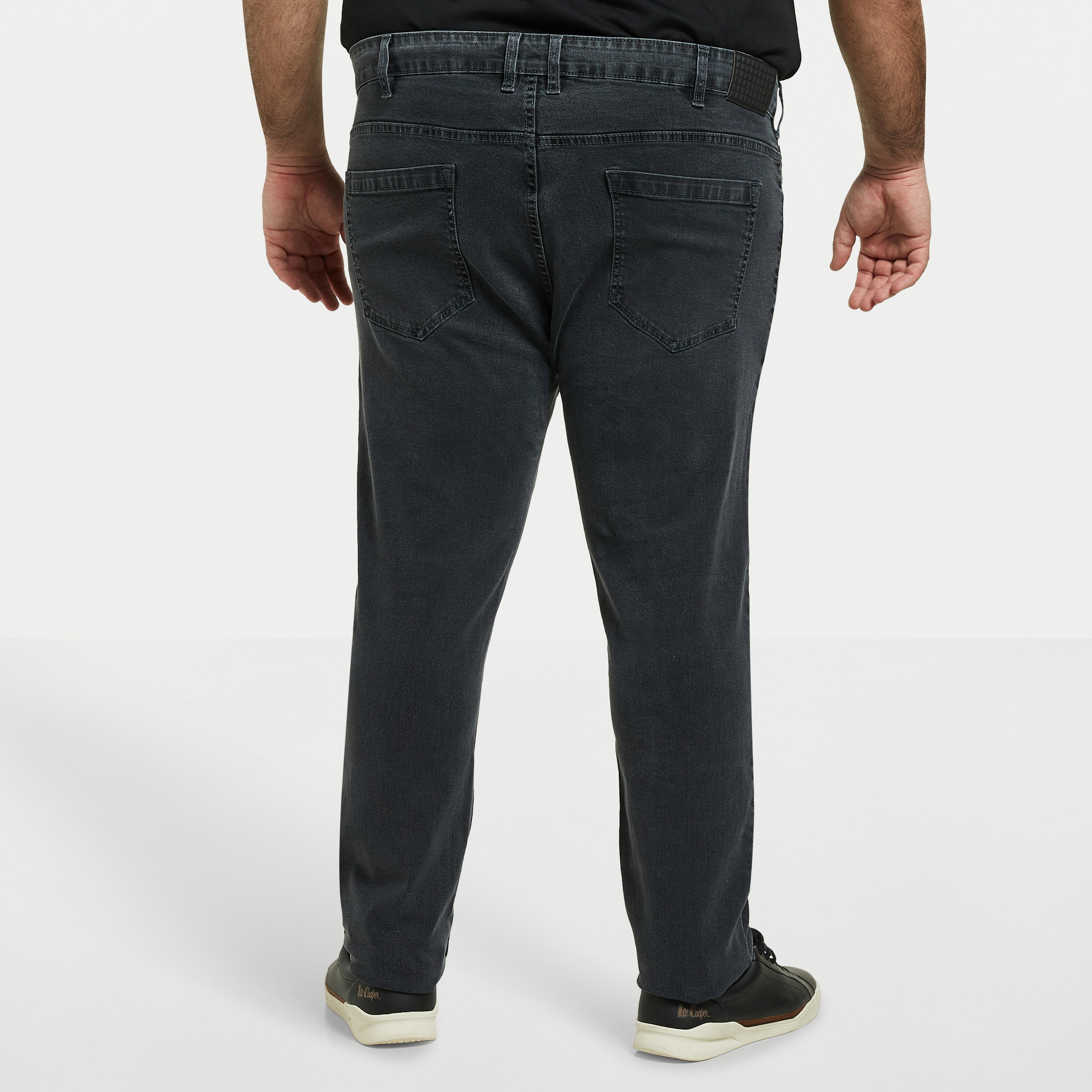 Plus Size Solid Regular Fit Jeans with Pockets-men-clothing-bottoms-jeans-image-3