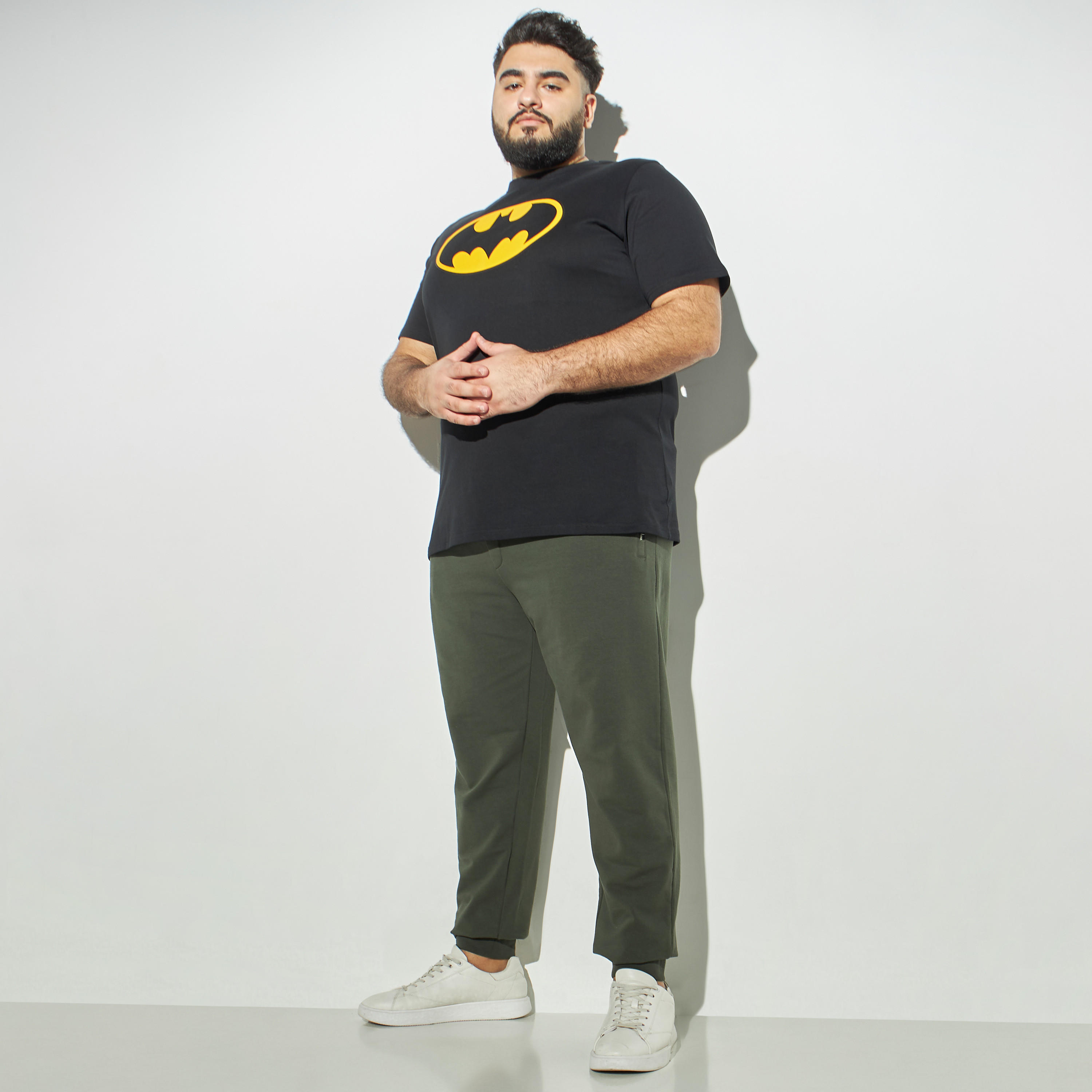Plus Size Batman Print Crew Neck T-shirt-men-clothing-tshirtsandpolos-tshirts-image-2