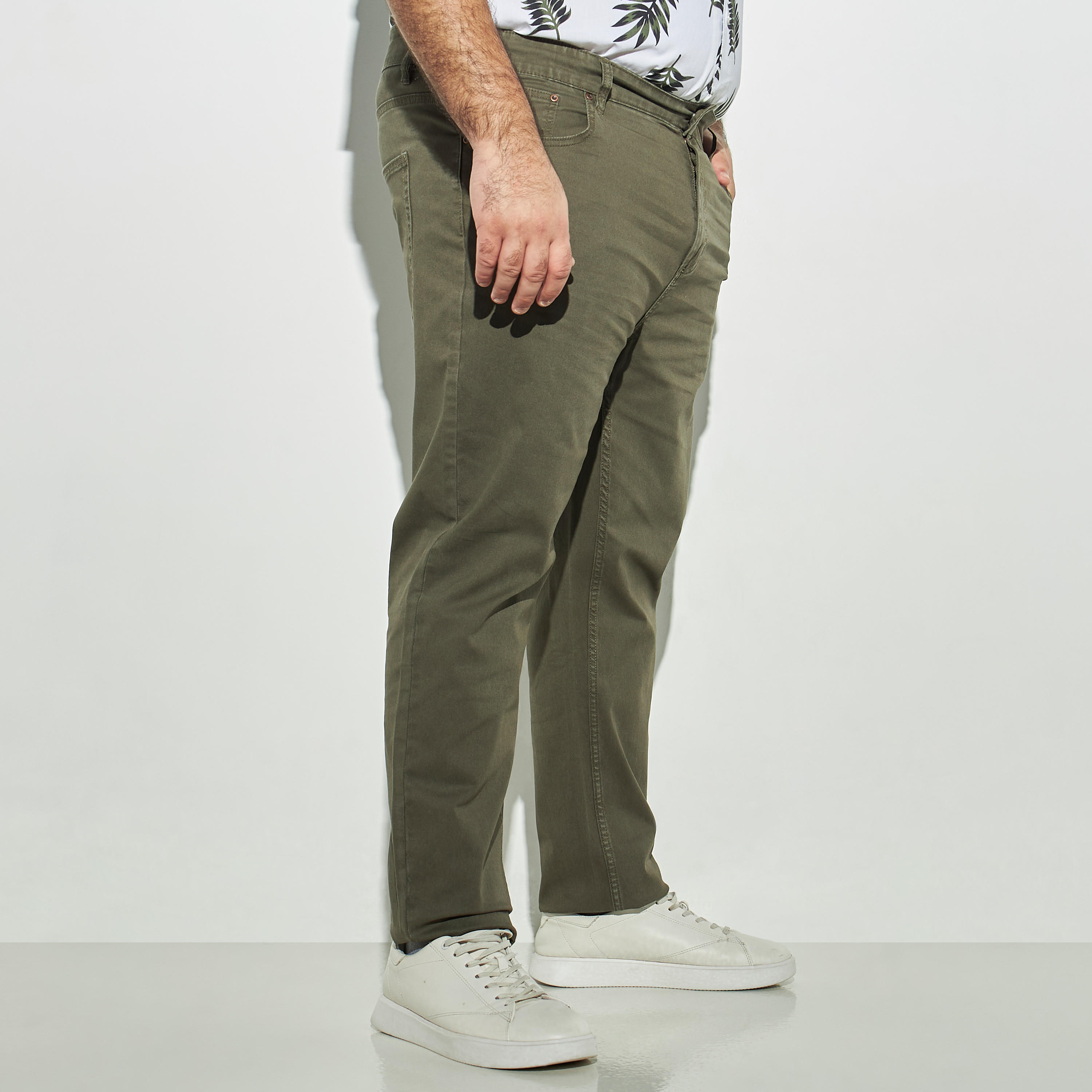 Plus Size Solid Pants with Pockets-men-clothing-bottoms-trousersandchinos-trousers-image-1