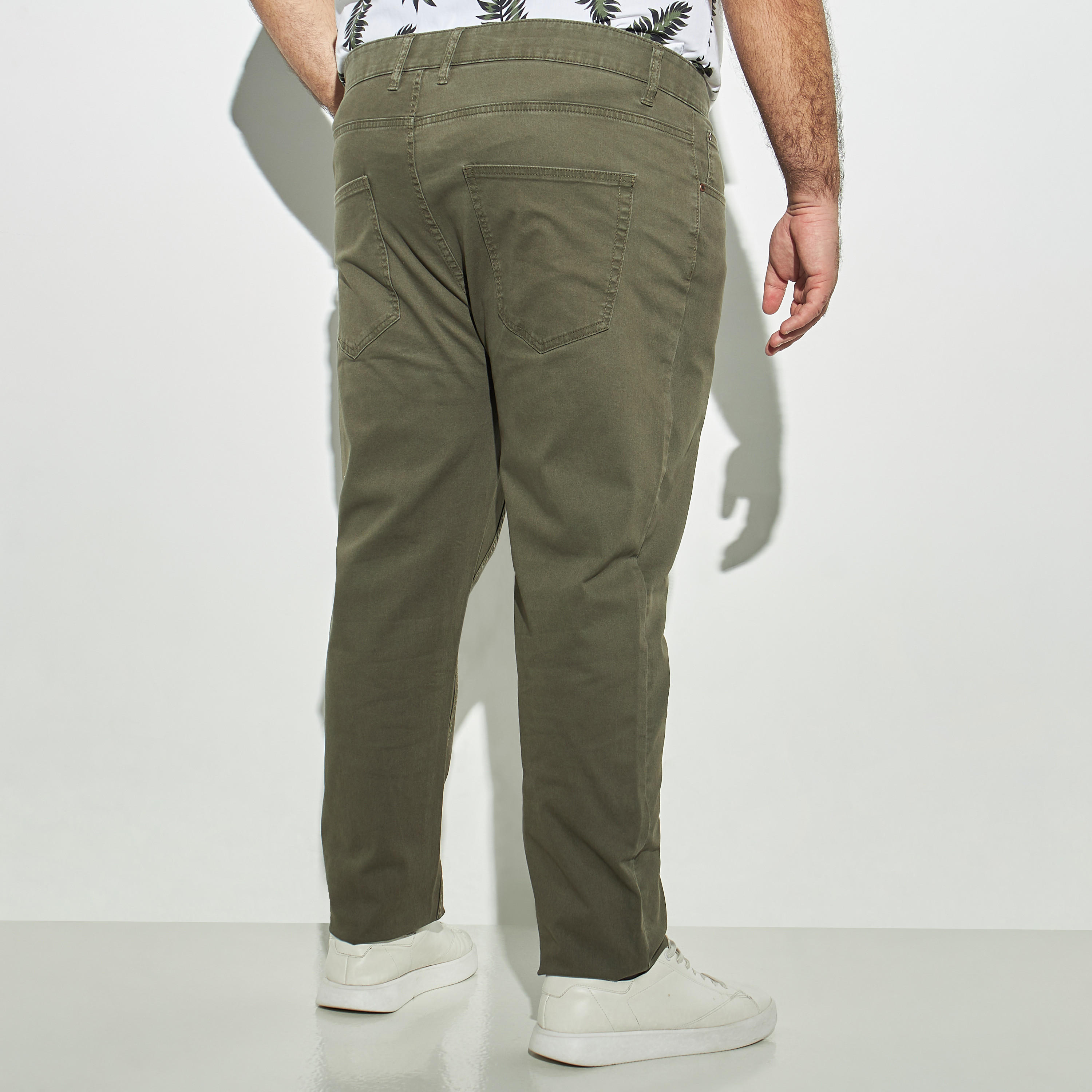 Plus Size Solid Pants with Pockets-men-clothing-bottoms-trousersandchinos-trousers-image-3