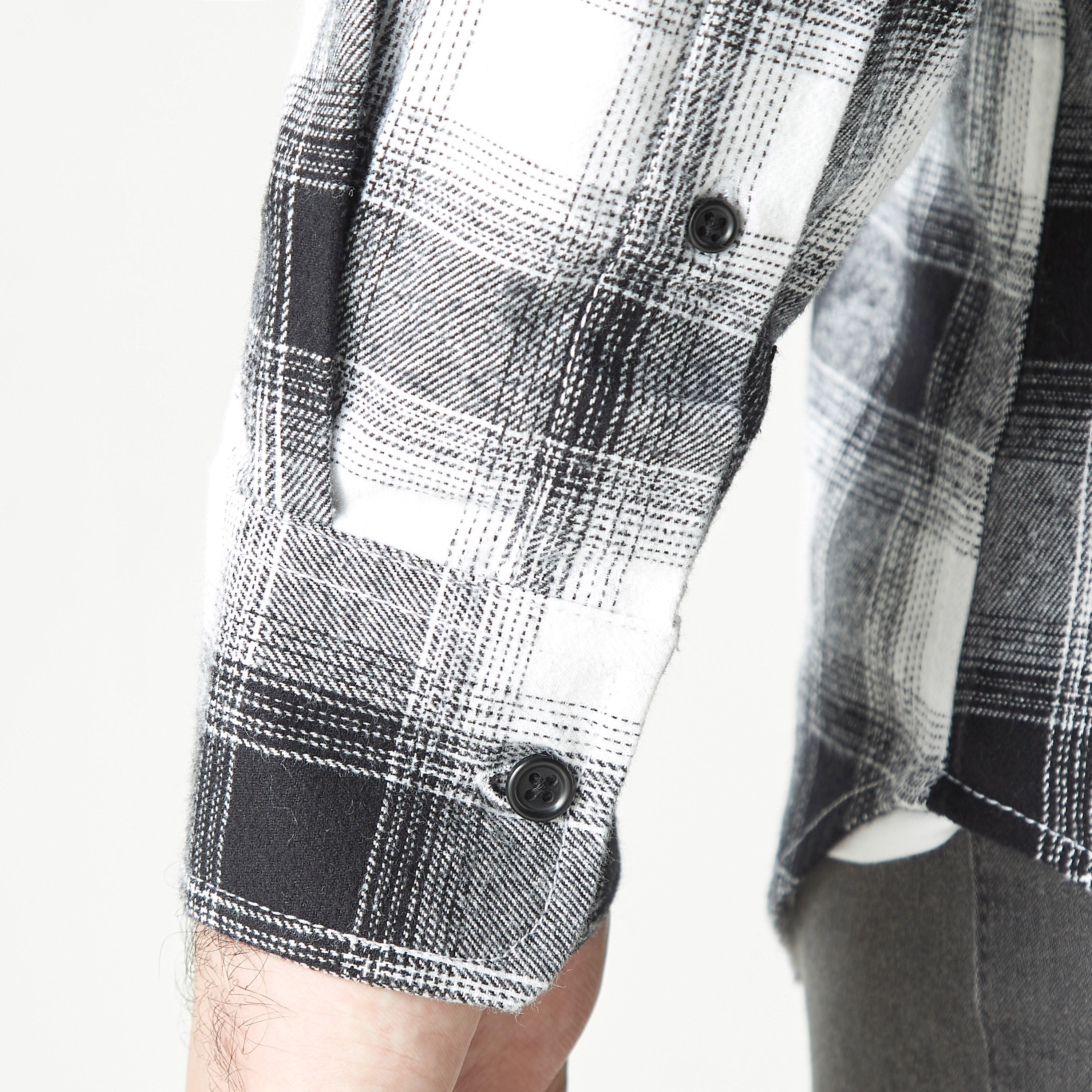 قميص كاجوال قطن كاروهات بمقاس كبير بأكمام طويلة-men-clothing-shirts-image-1