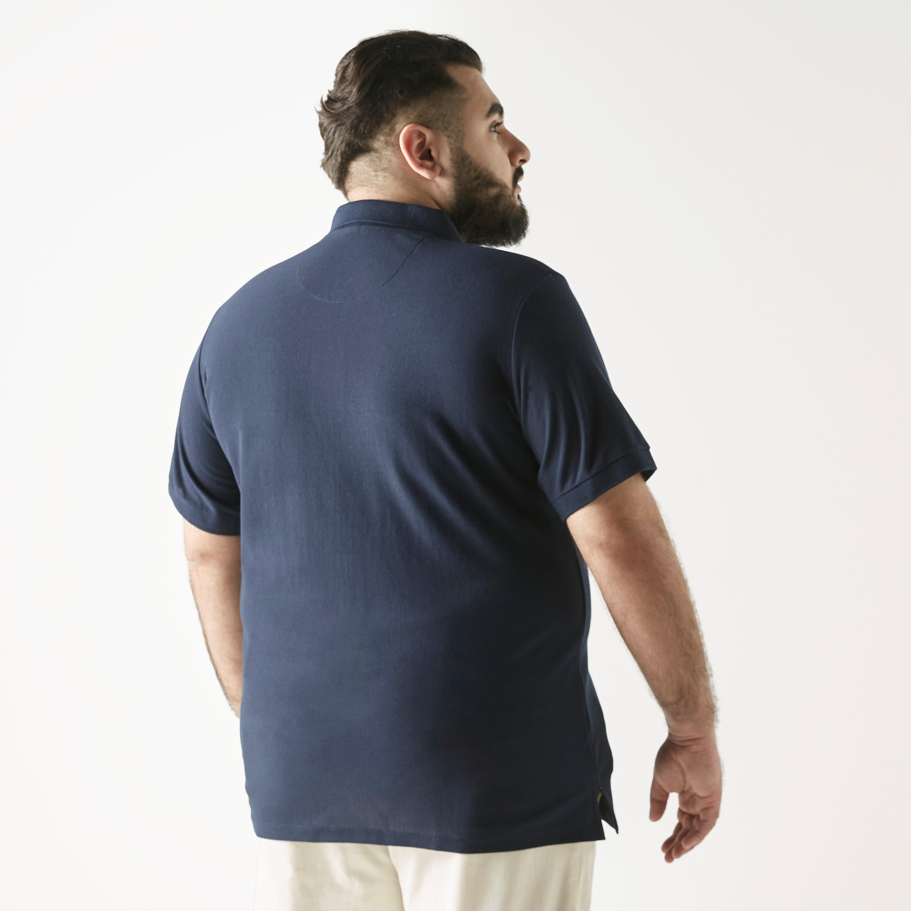 تيشيرت بولو مقاس كبير مطرّز بأكمام قصيرة-men-clothing-tshirtsandpolos-polos-image-2