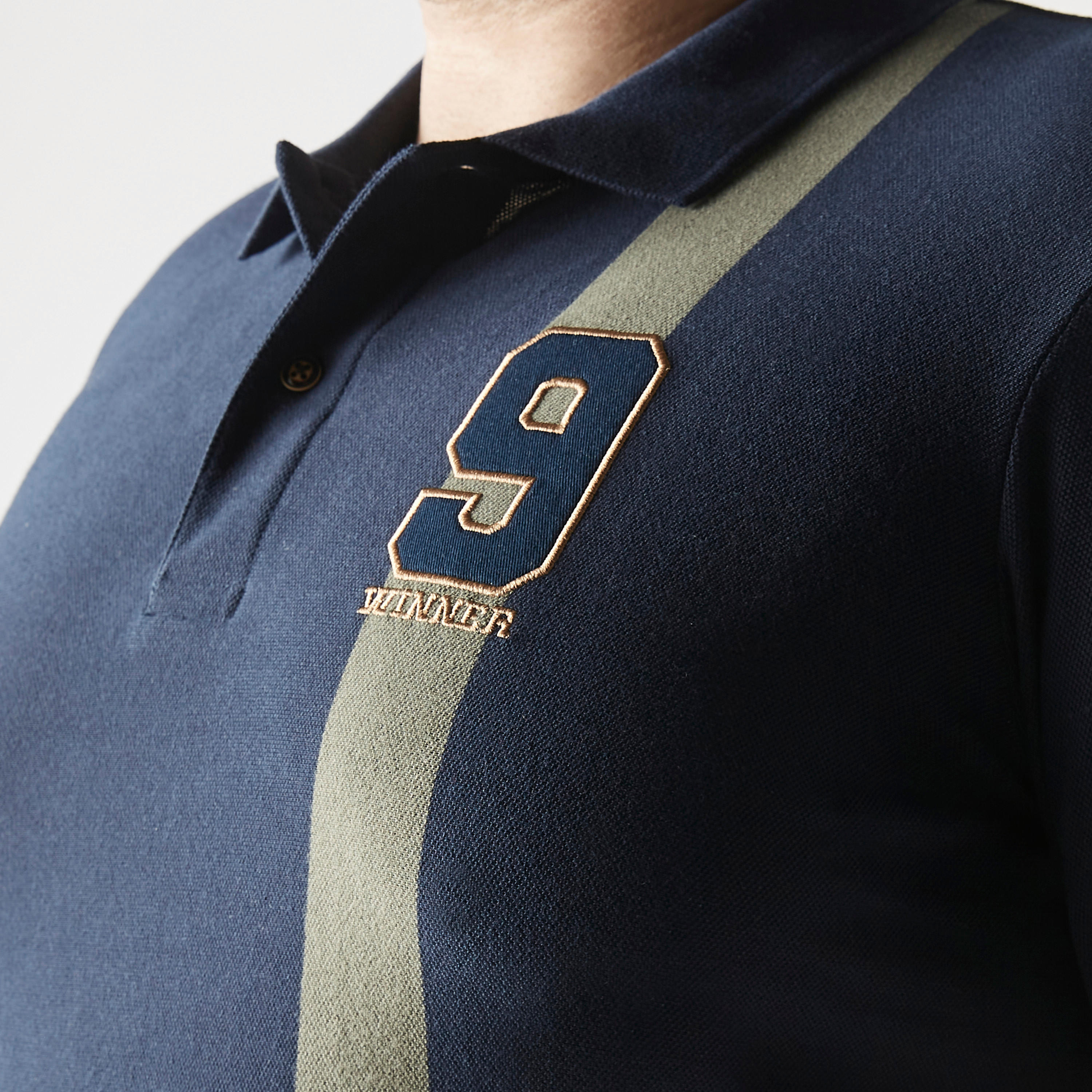 تيشيرت بولو مقاس كبير مطرّز بأكمام قصيرة-men-clothing-tshirtsandpolos-polos-image-1