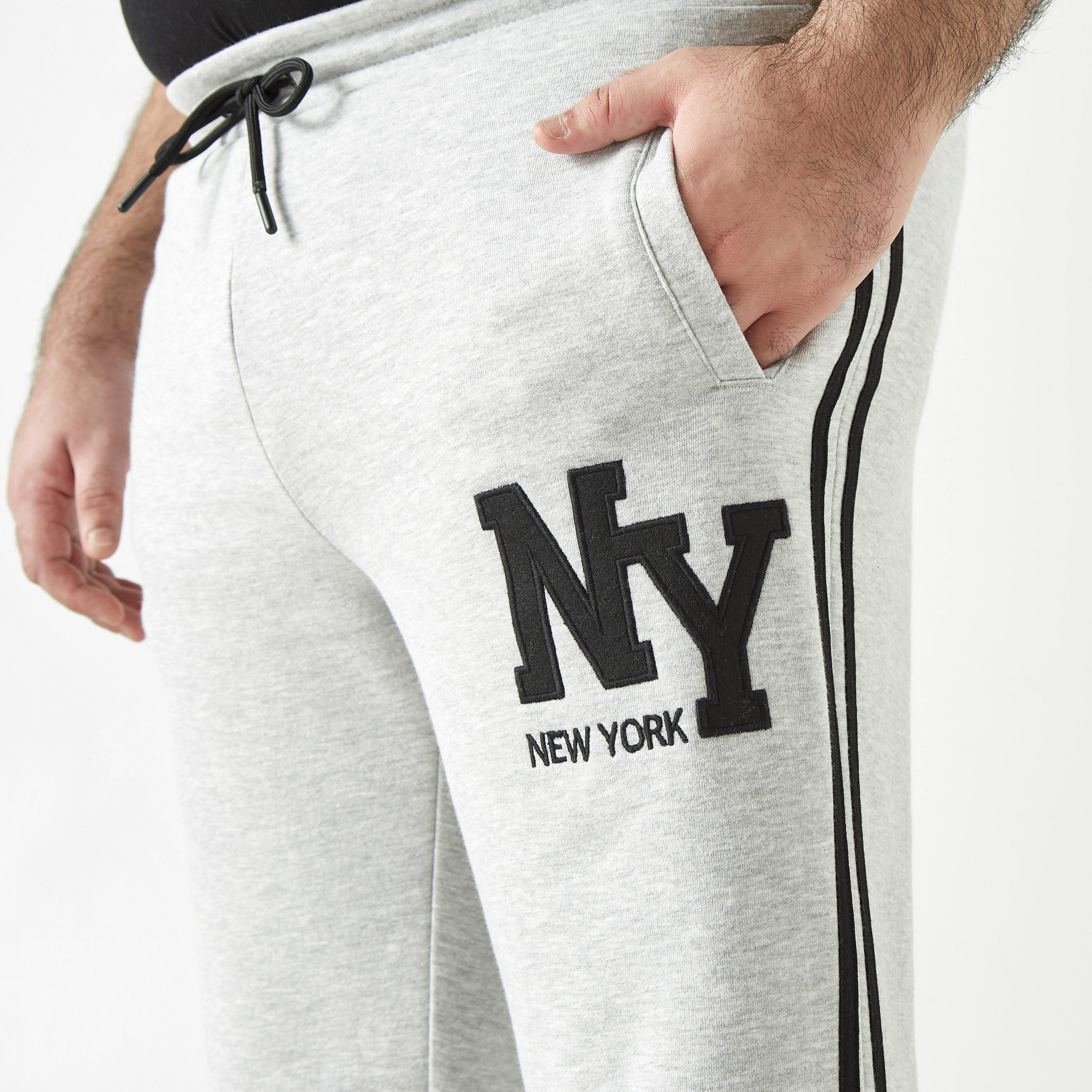 Plus Size Embroidered Joggers with Drawstring Closure and Pockets-men-clothing-bottoms-joggers-image-4