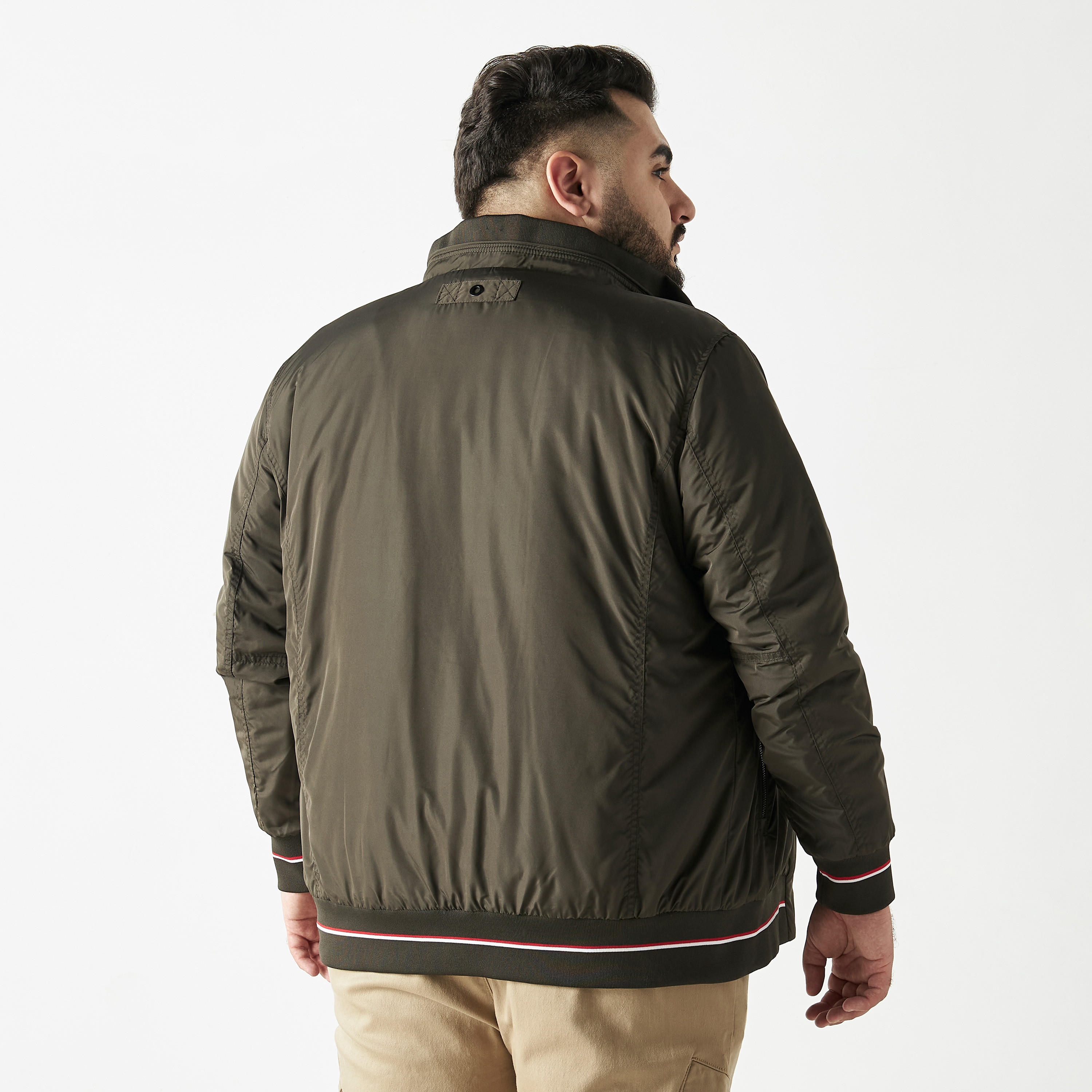 Plus Size Zip Through Bomber Jacket with Pockets-men-clothing-jacketsandblazers-jackets-image-3
