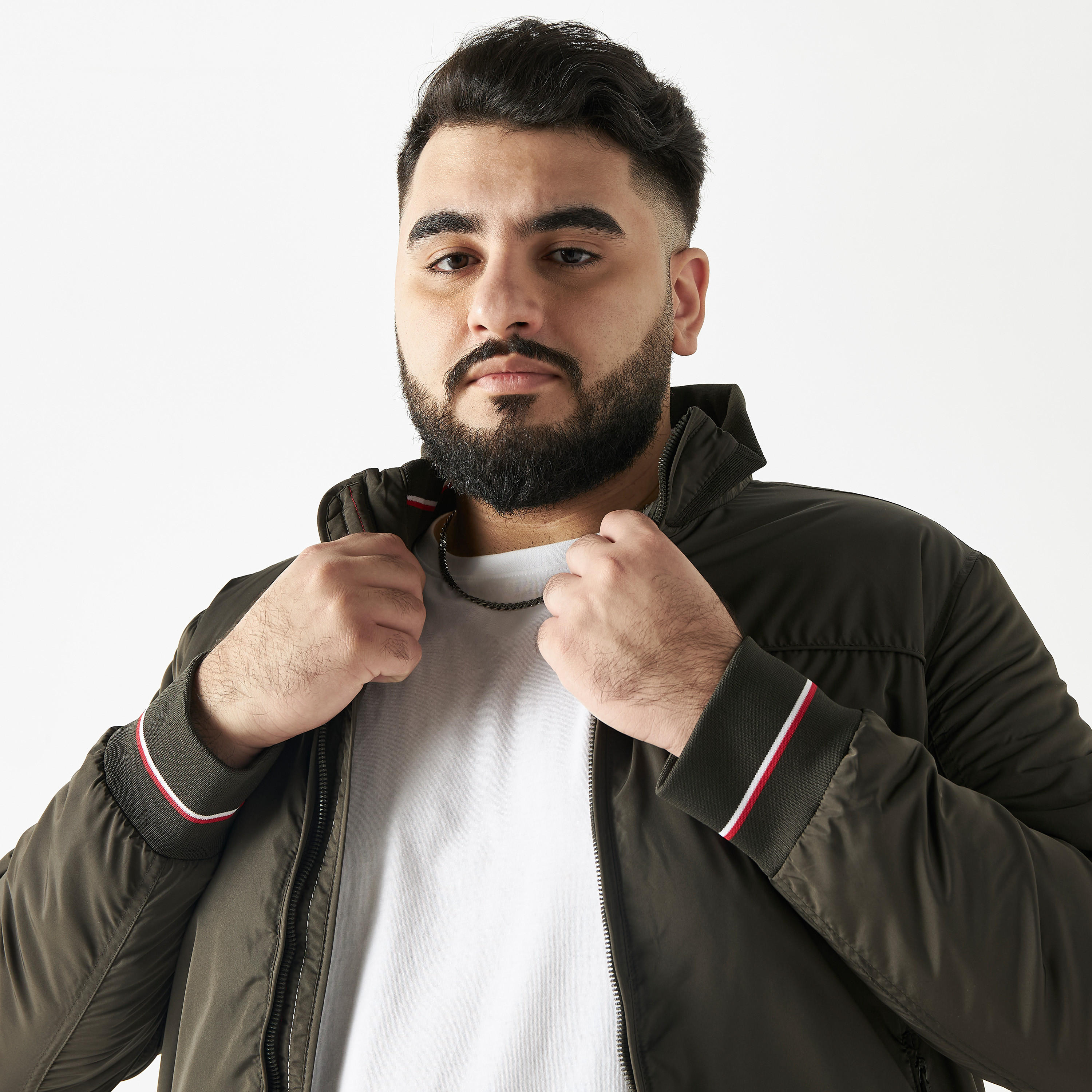 Plus Size Zip Through Bomber Jacket with Pockets-men-clothing-jacketsandblazers-jackets-image-4