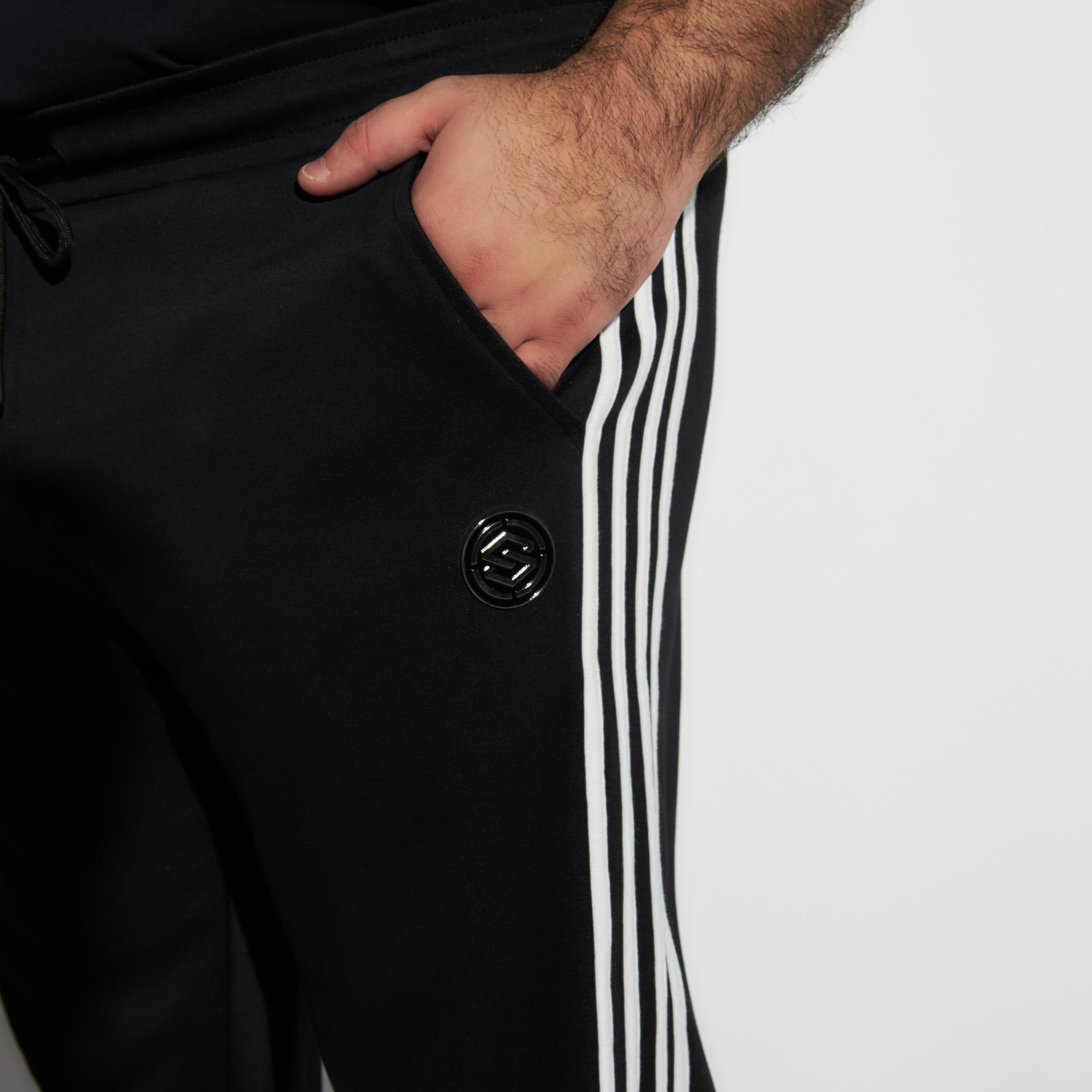Plus Size Solid Joggers with Drawstring Closure and Pockets-men-clothing-bottoms-joggers-image-3