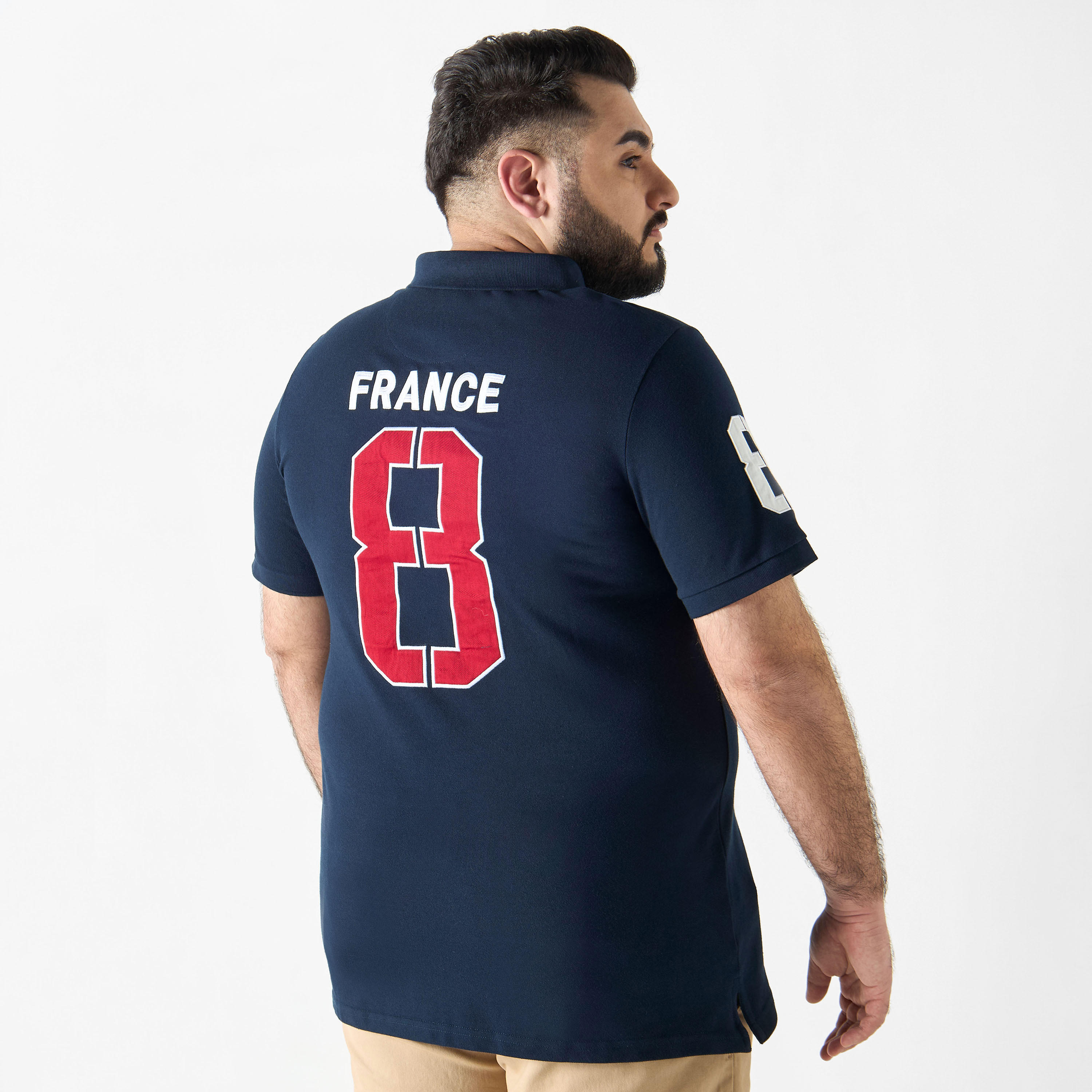 تيشيرت بولو مقاس كبير بأكمام قصيرة وطبعات-men-clothing-tshirtsandpolos-polos-image-7