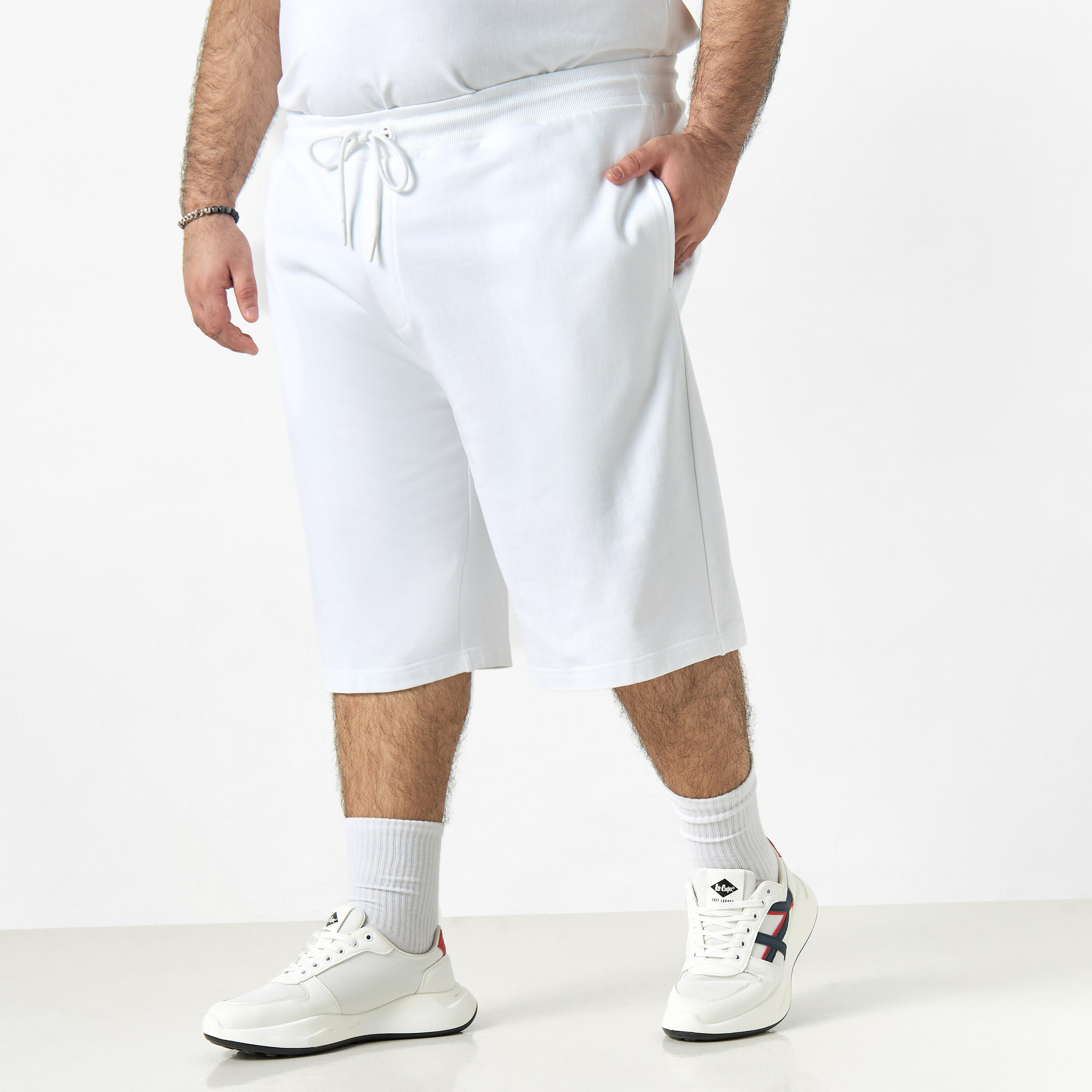 Plus Size Printed Shorts with Drawstring Closure and Pockets-men-clothing-bottoms-shorts-image-2