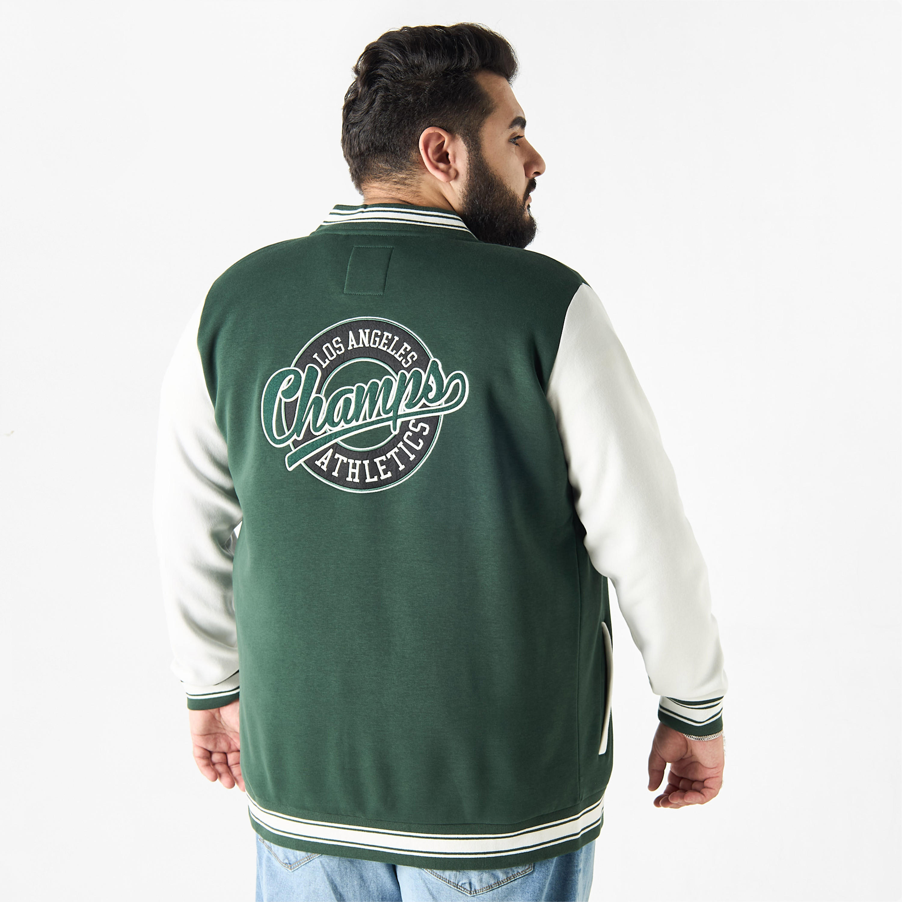 Plus Size Embroidered Varsity Jacket with Long Sleeves and Pockets-men-clothing-jacketsandblazers-jackets-image-3