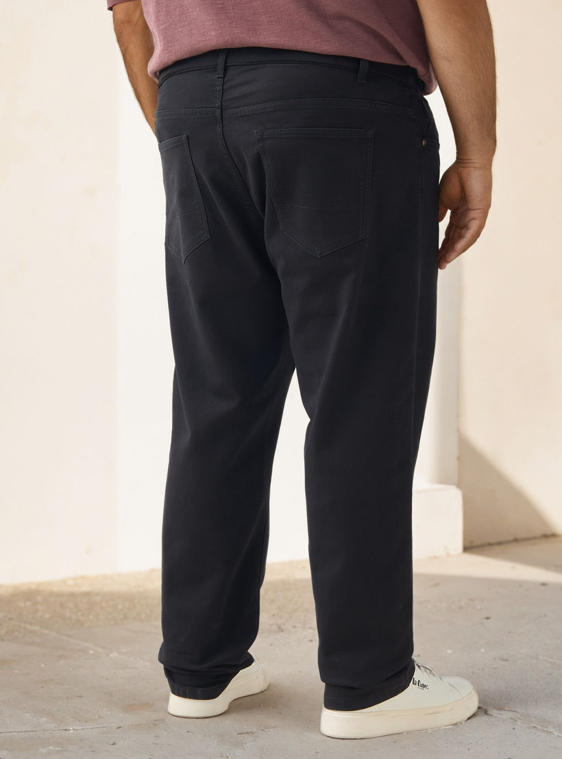 بنطلون جينز رجالي بقصة عادية وخصر مرن-men-clothing-jeans-image-3