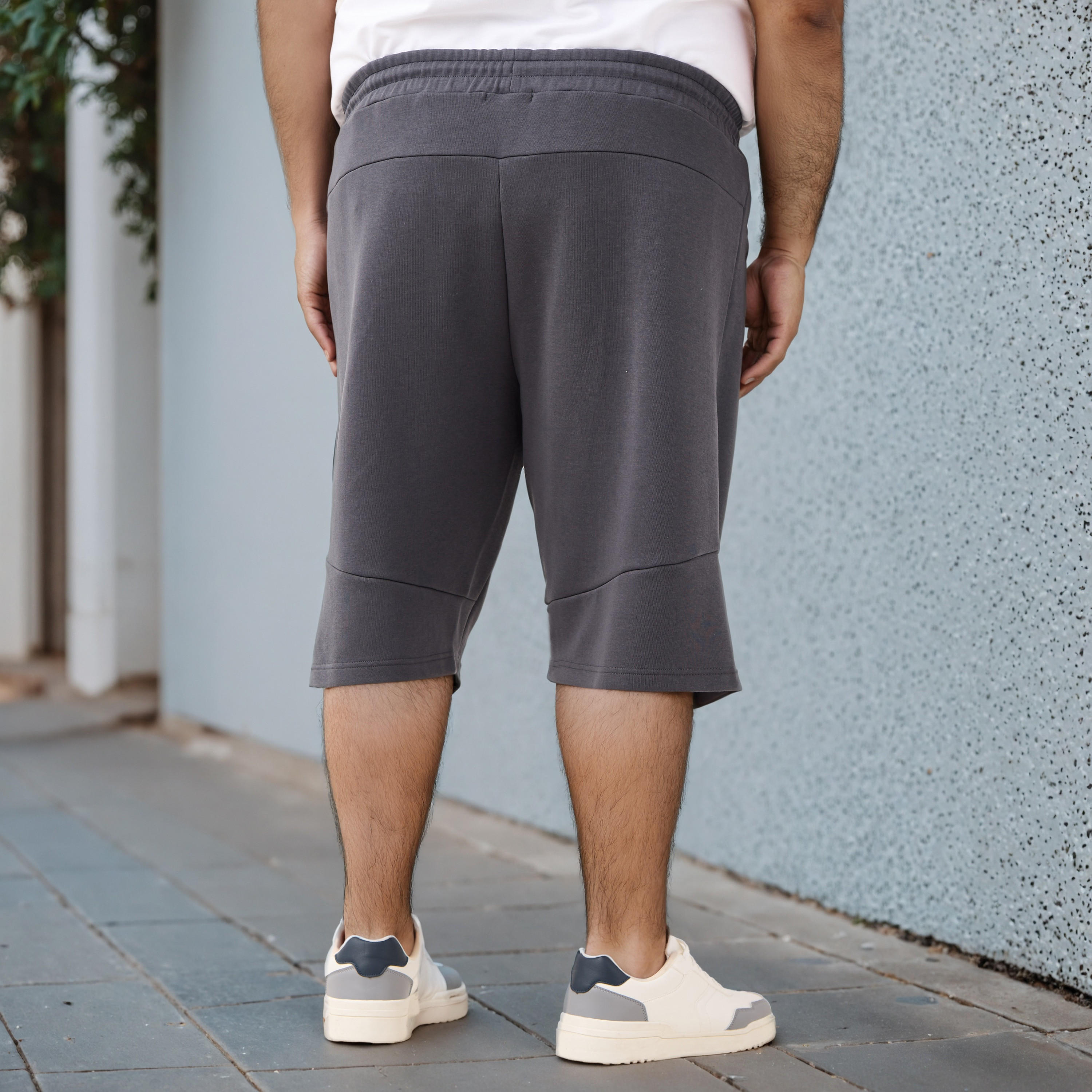 Plus Size Regular Fit Flexi Waist Shorts-men-clothing-bottoms-shorts-image-3