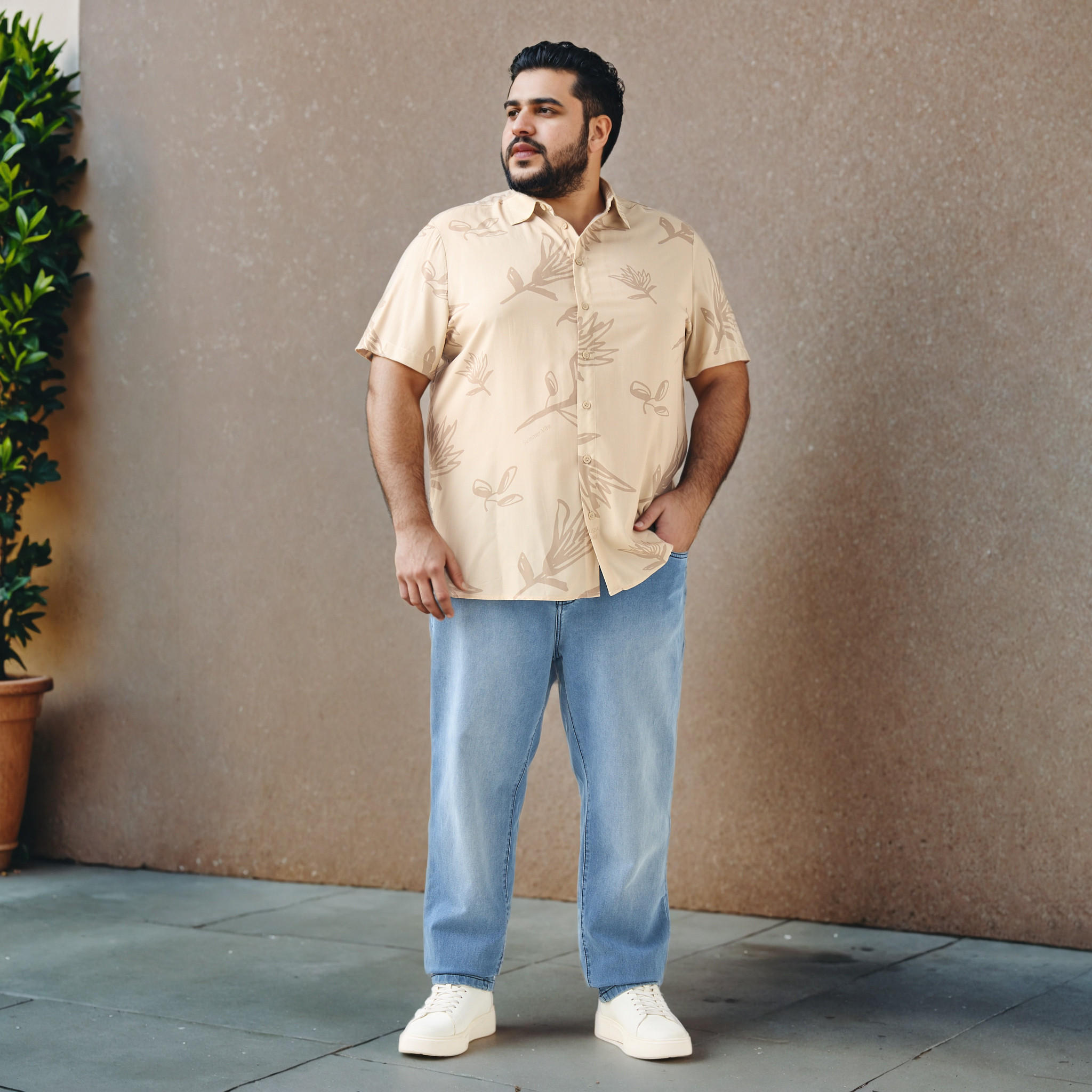 Plus Size Regular Fit Printed Shirt-men-clothing-shirts-image-2