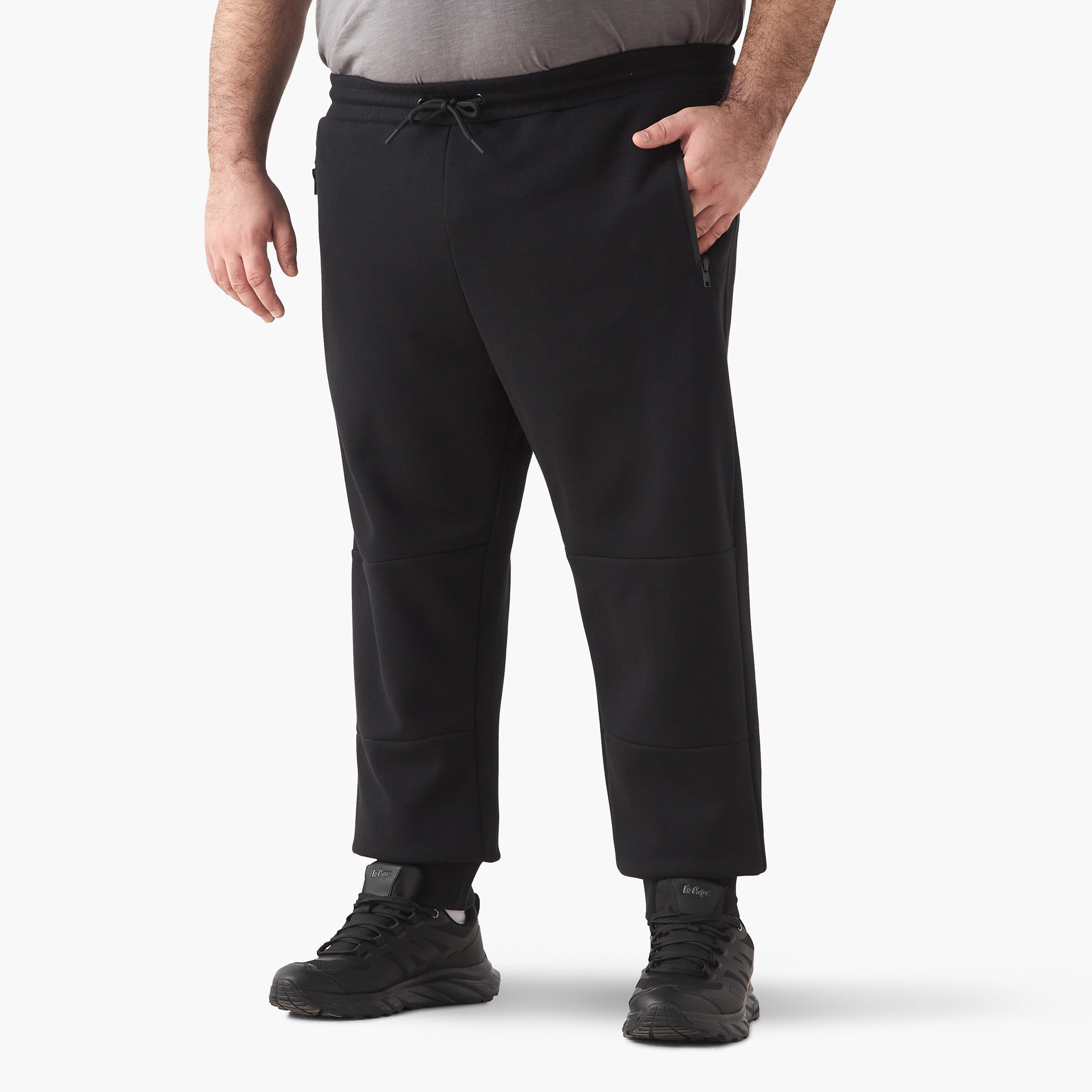 Men Regular Fit Joggers with Flexi Waist-men-clothing-bottoms-joggers-image-1