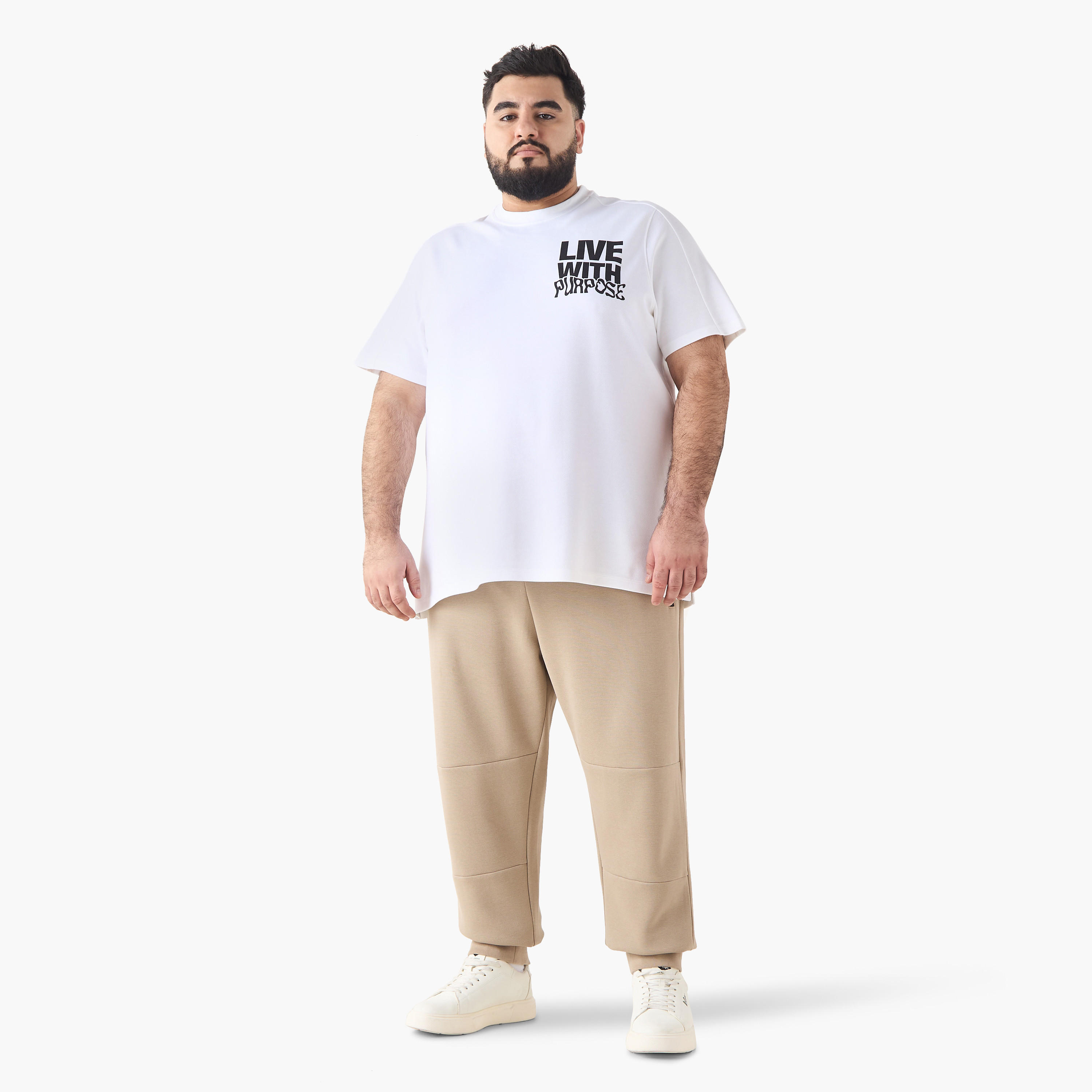 بنطلون رياضي مقاس كبير مع رباط إغلاق وجيوب-men-clothing-bottoms-joggers-image-4