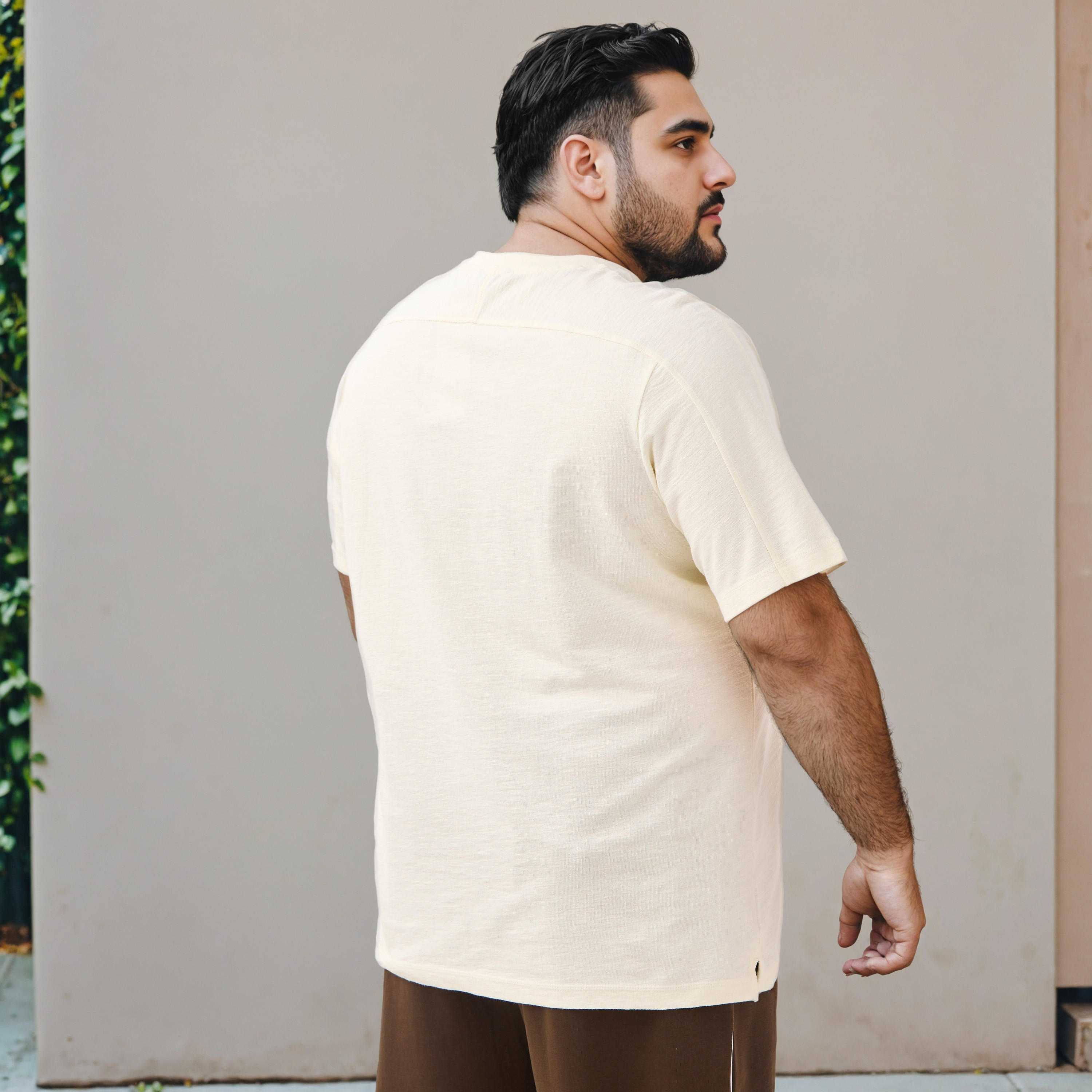 Plus Size Slogan Print Cut and Sew T-shirt-men-clothing-tshirtsandpolos-tshirts-image-3