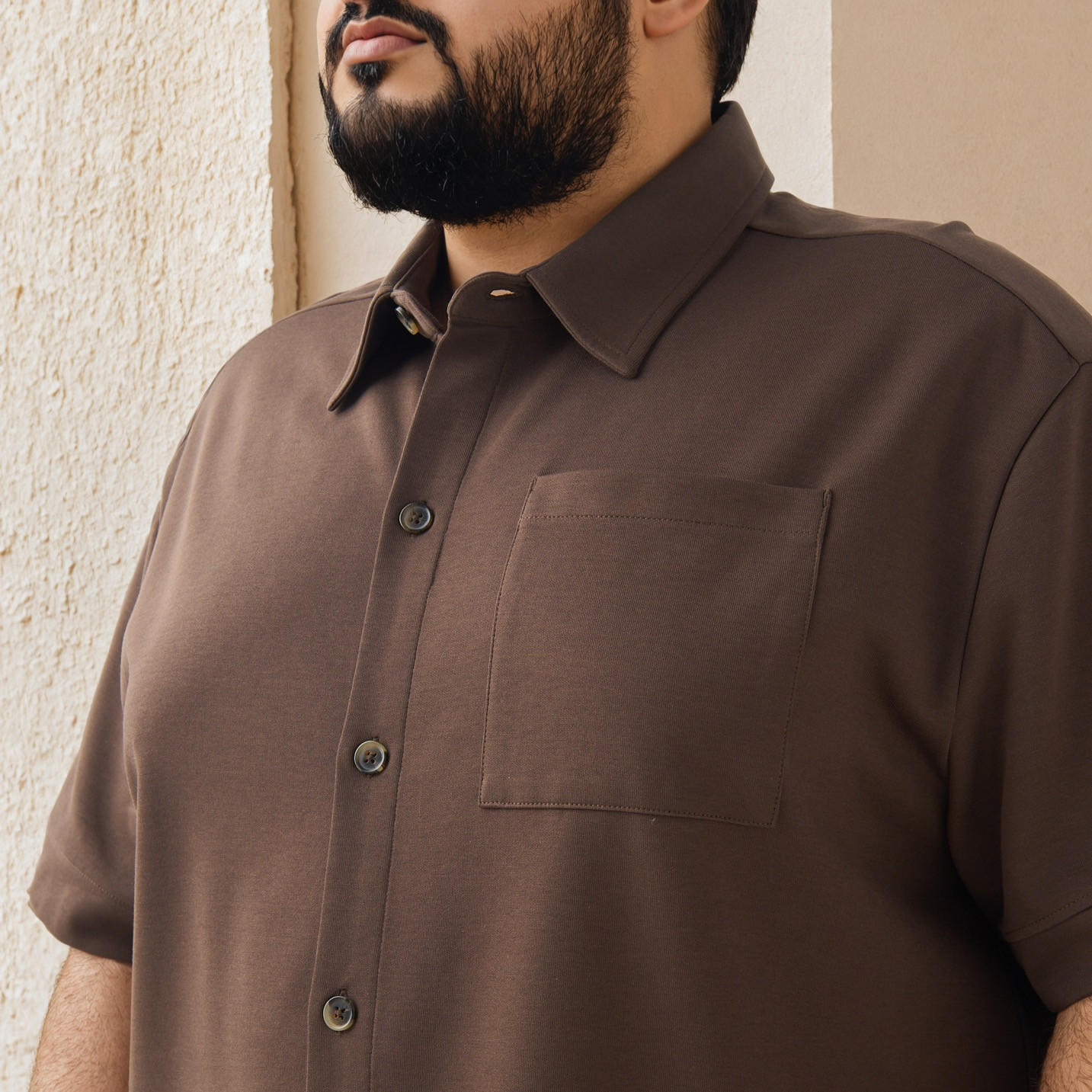 قميص مقاس كبير بقصة عادية-men-clothing-shirts-image-2