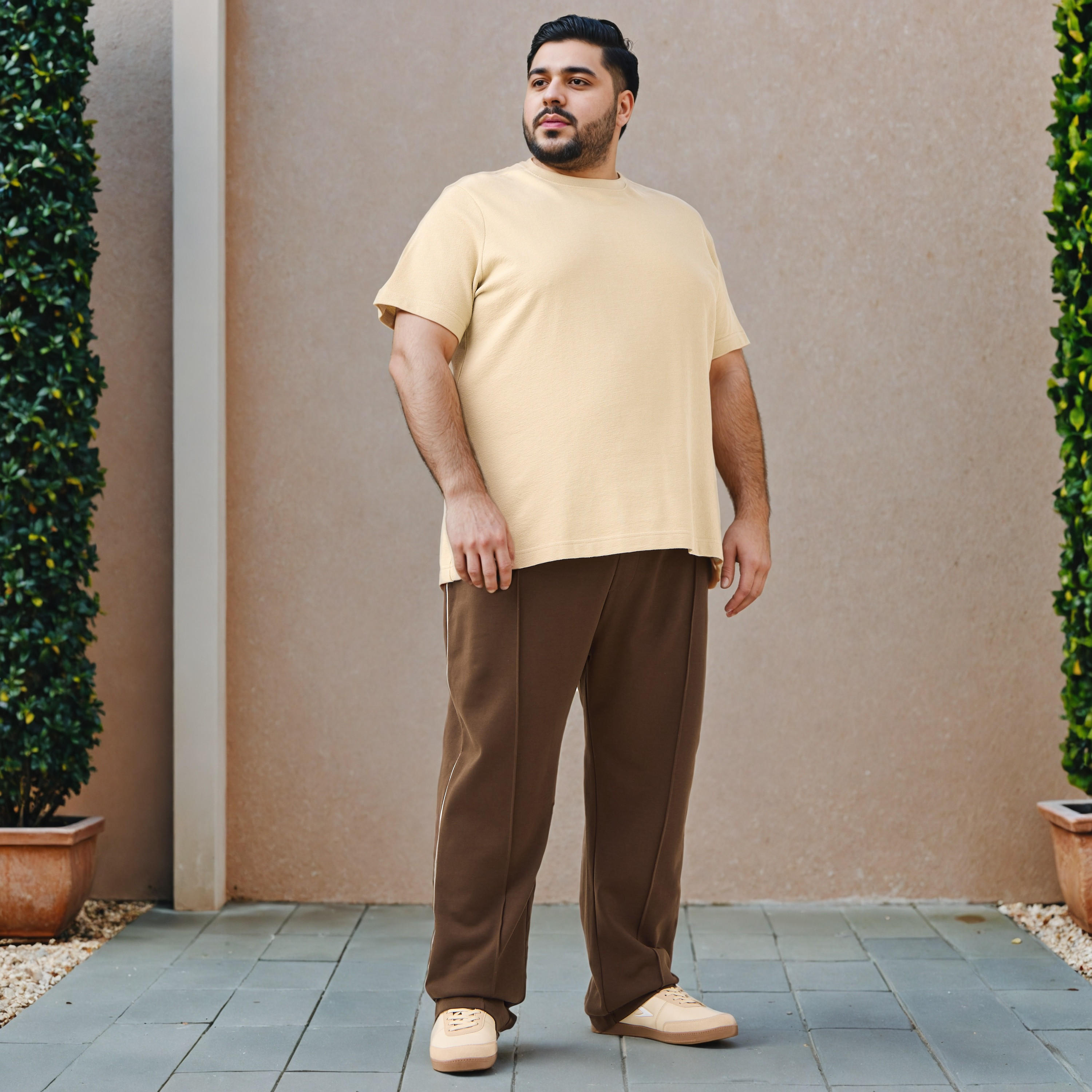 Plus Size Jacquard Textured Crew Neck T-shirt-men-clothing-tshirtsandpolos-tshirts-image-2