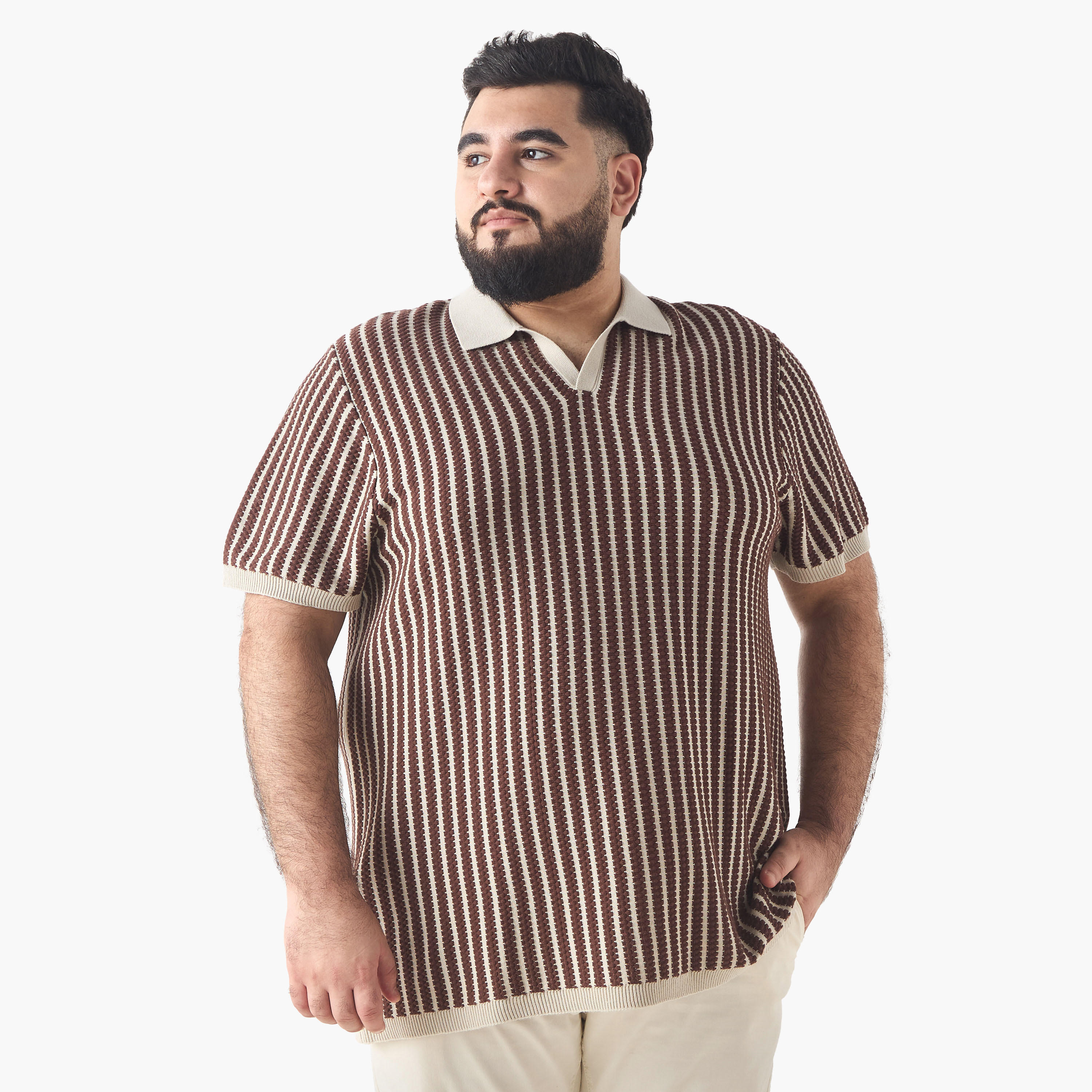 Plus Size Striped Polo T-shirt-men-clothing-plussize-tshirtsandpolos-polos-image-1