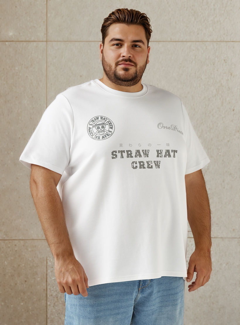 Plus Size Straw Hat Crew Print T-shirt-men-clothing-tshirtsandpolos-tshirts-image-1