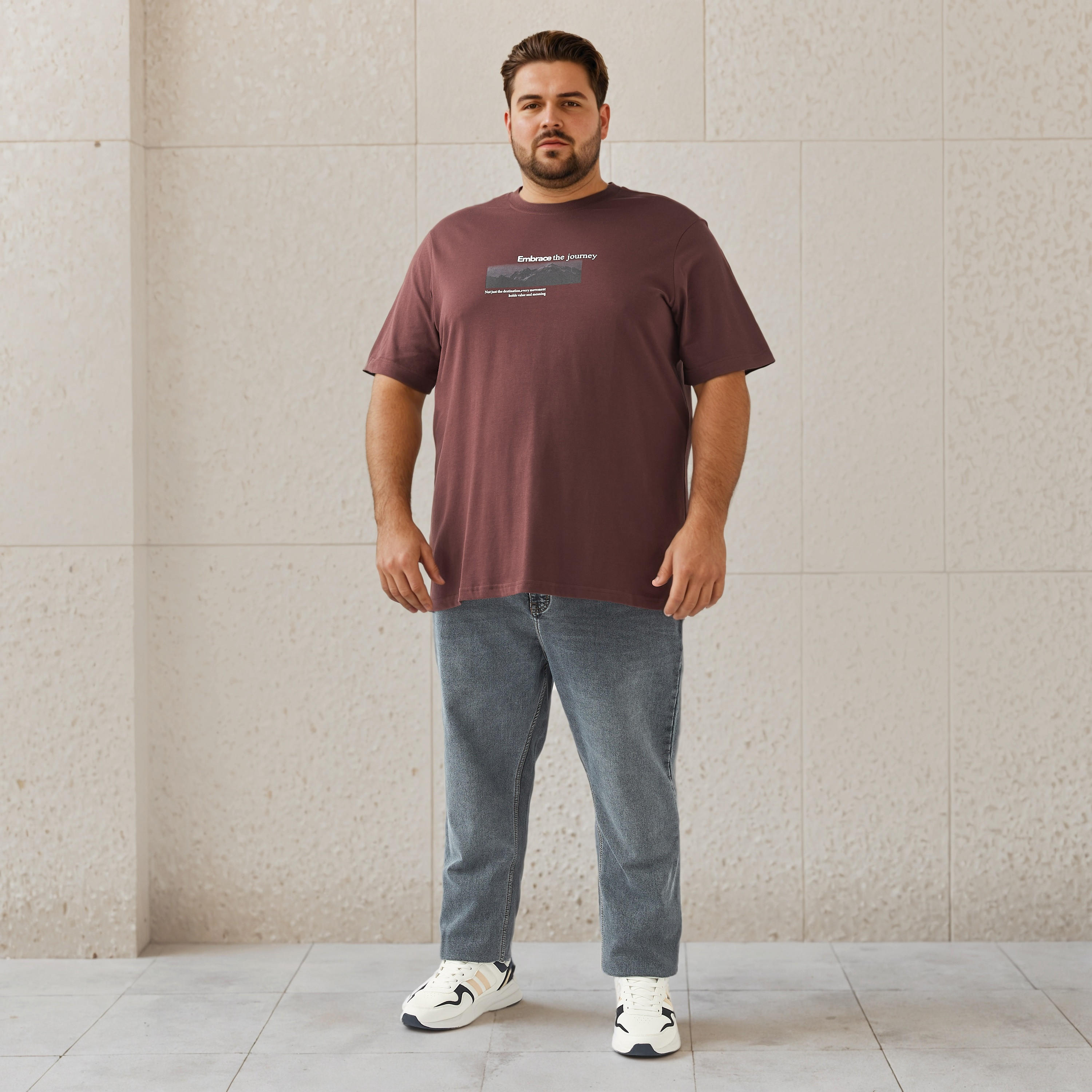 Plus Size Slogan Print T-shirt-men-clothing-tshirtsandpolos-tshirts-image-2