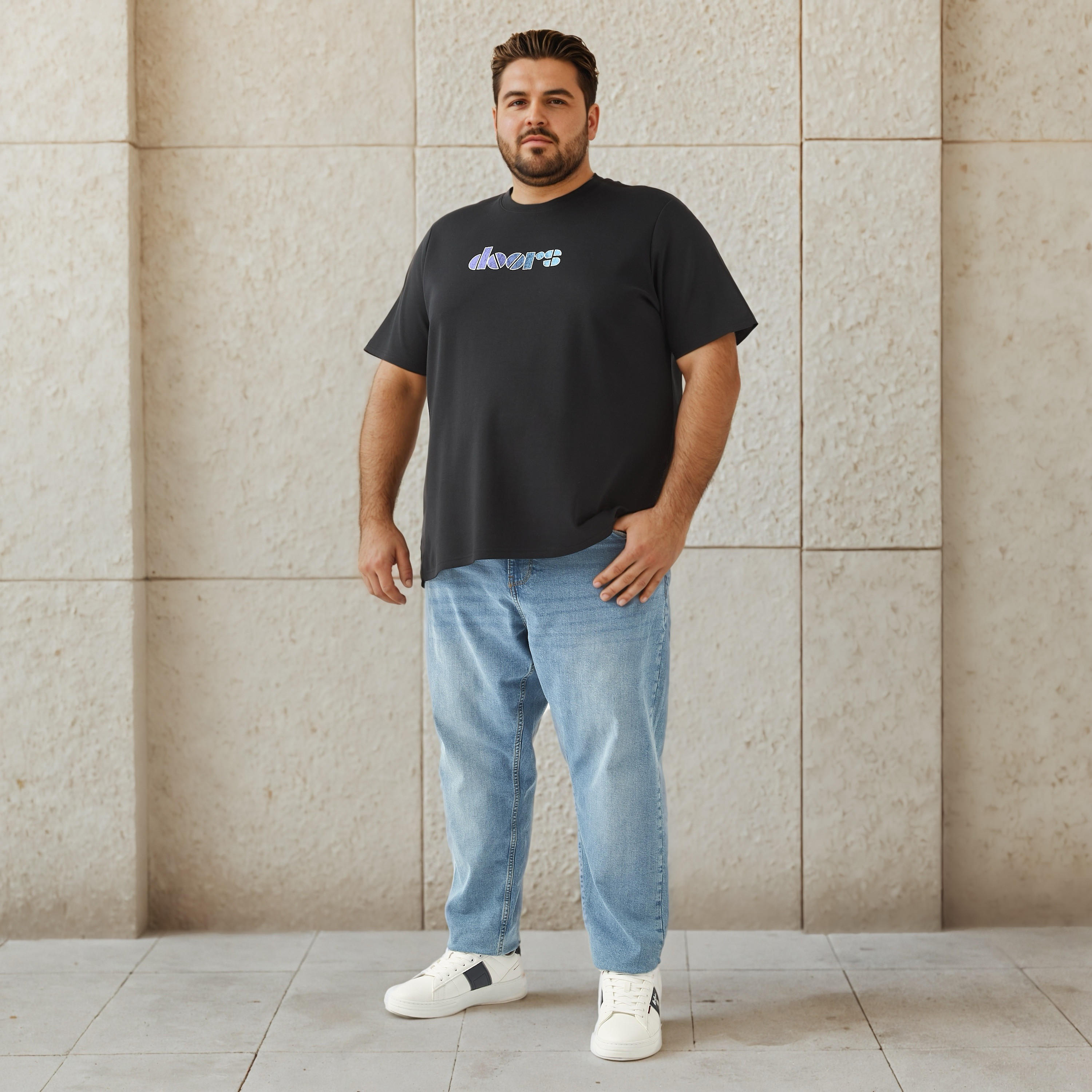 Plus Size The Doors Graphic Print T-shirt-men-clothing-tshirtsandpolos-tshirts-image-2