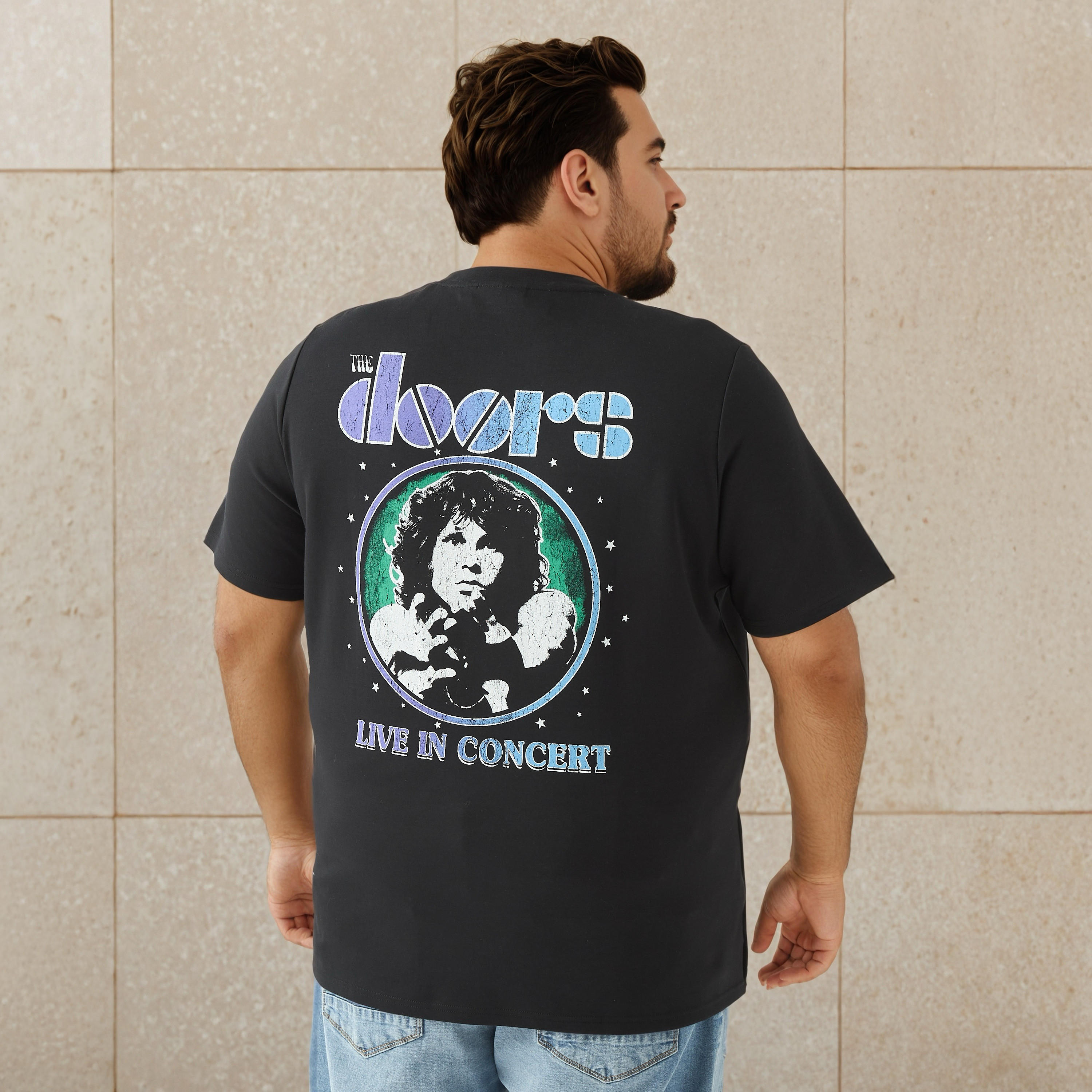 Plus Size The Doors Graphic Print T-shirt-men-clothing-tshirtsandpolos-tshirts-image-3
