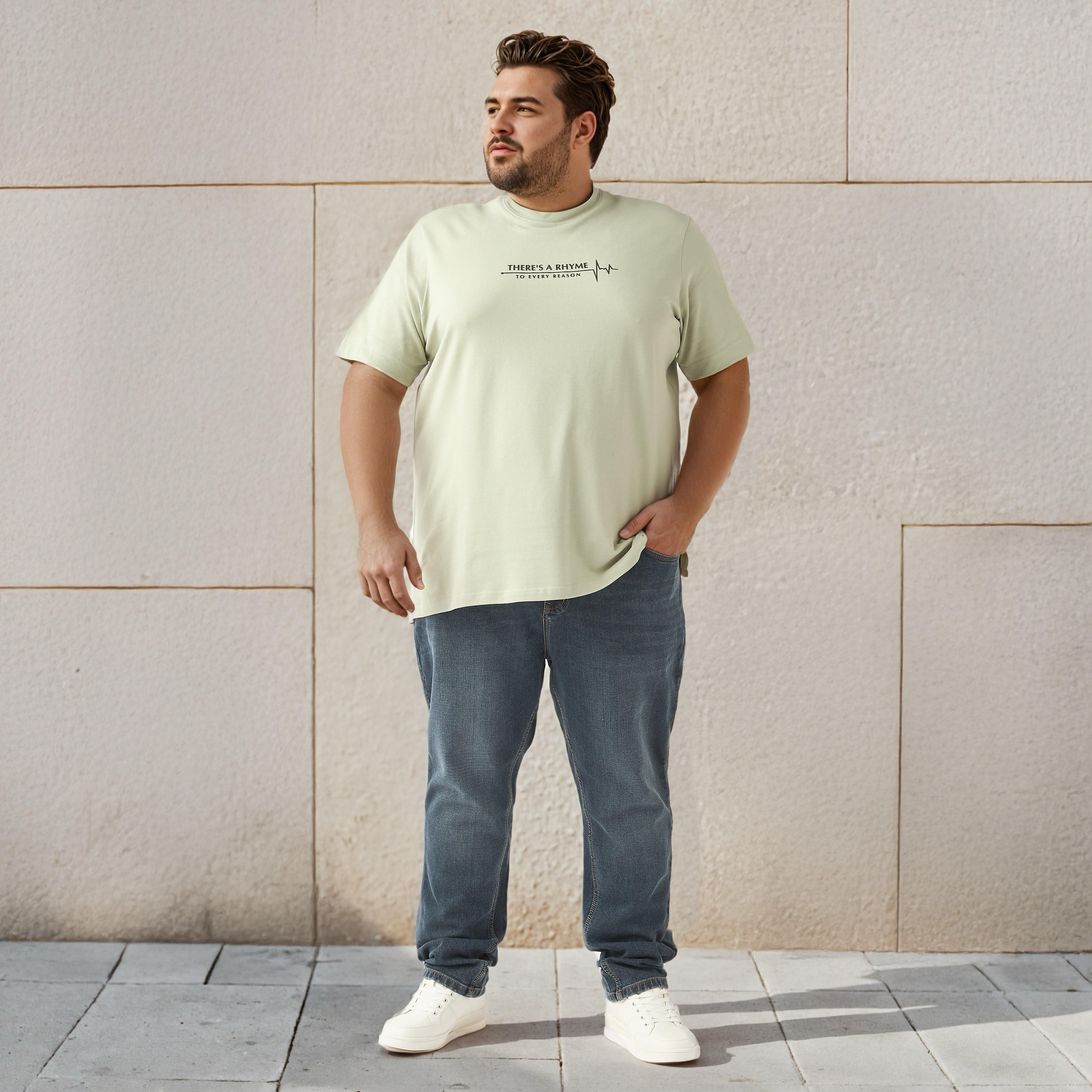بنطلون جينز مقاس كبير بقصة عادية وخصر مرن-men-clothing-bottoms-jeans-image-2