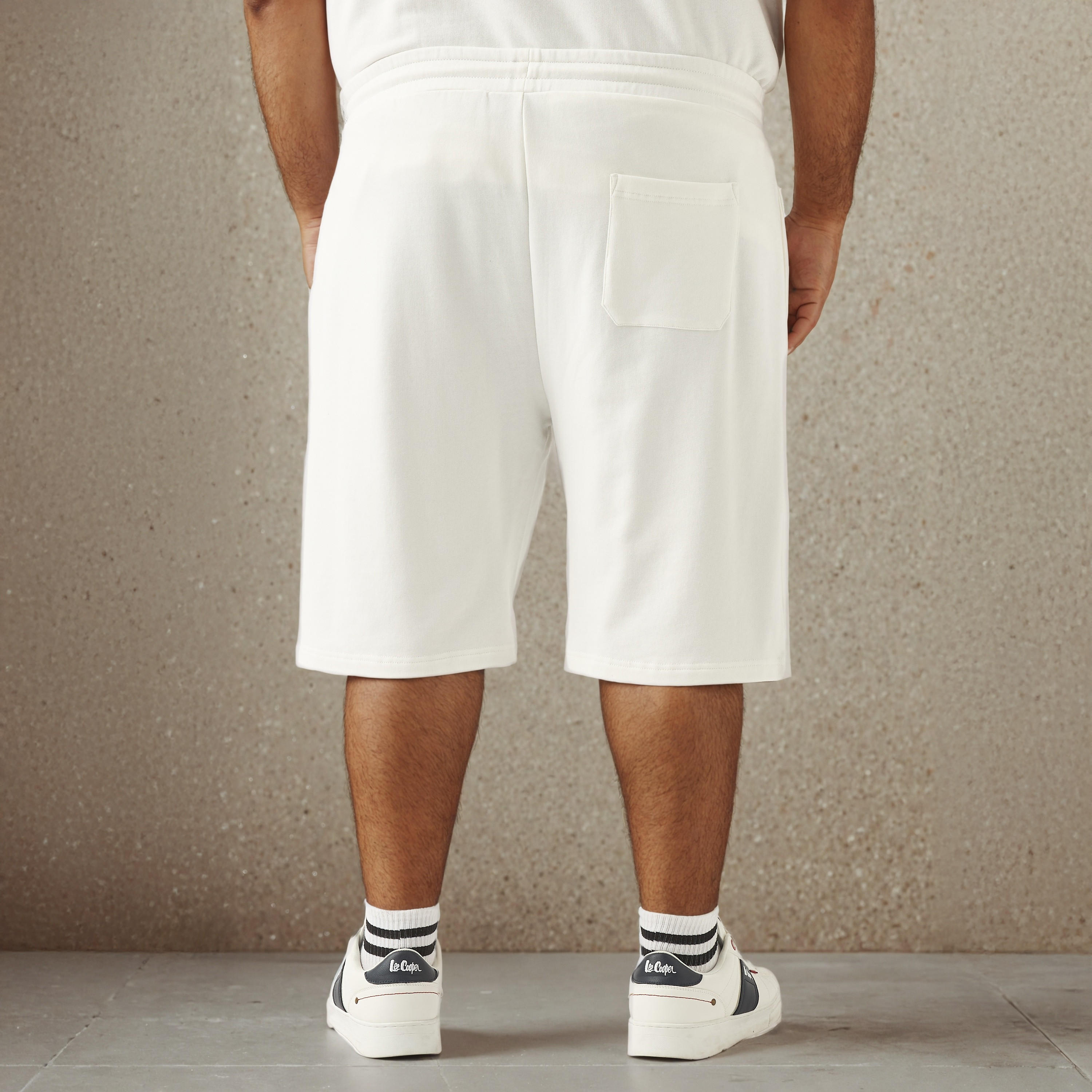 Plus Size The New York Red Bull Logo Embroidered Flexi Waist Shorts-men-clothing-bottoms-shorts-image-3