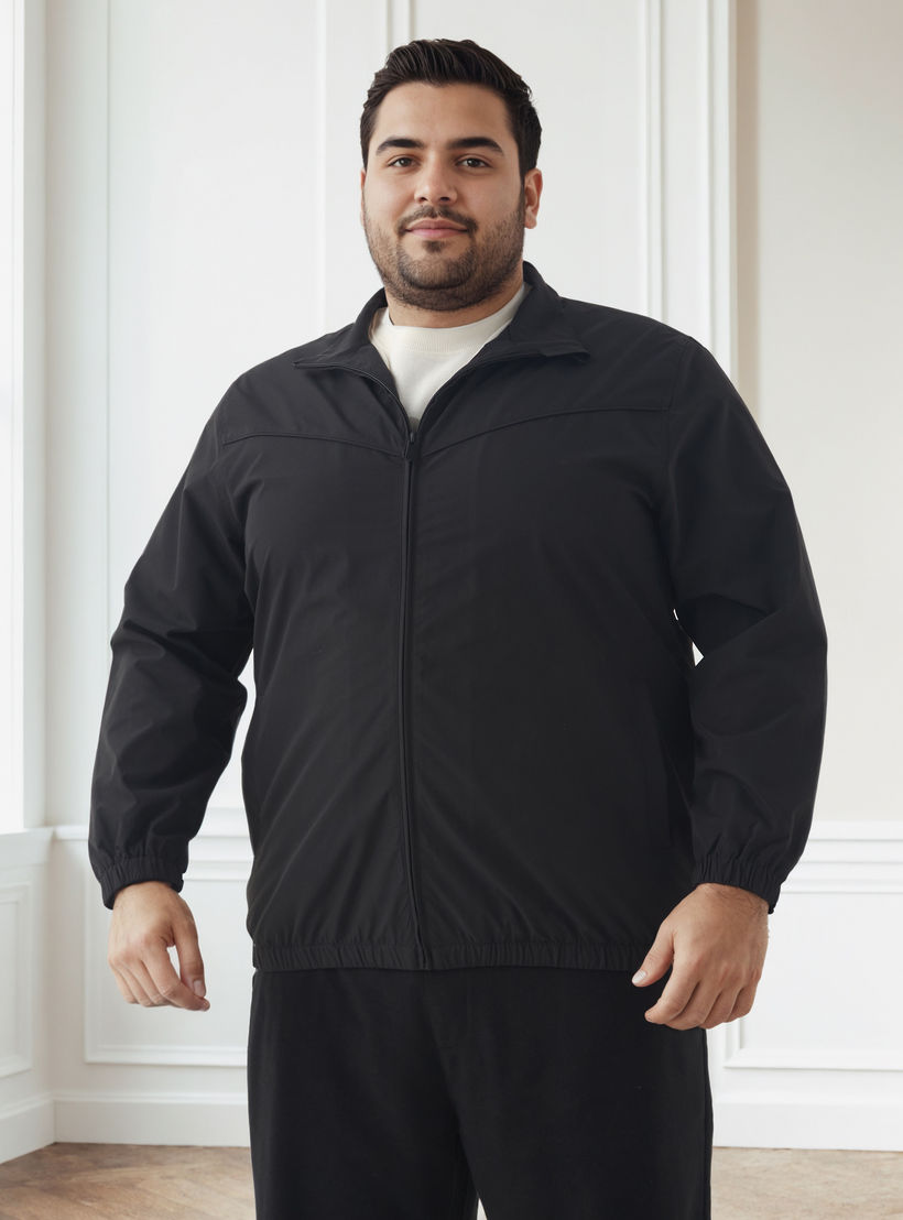 جاكيت مقاس كبيرة بقصّة عادية وسحّاب للرجال-men-clothing-jacketsandblazers-jackets-image-5