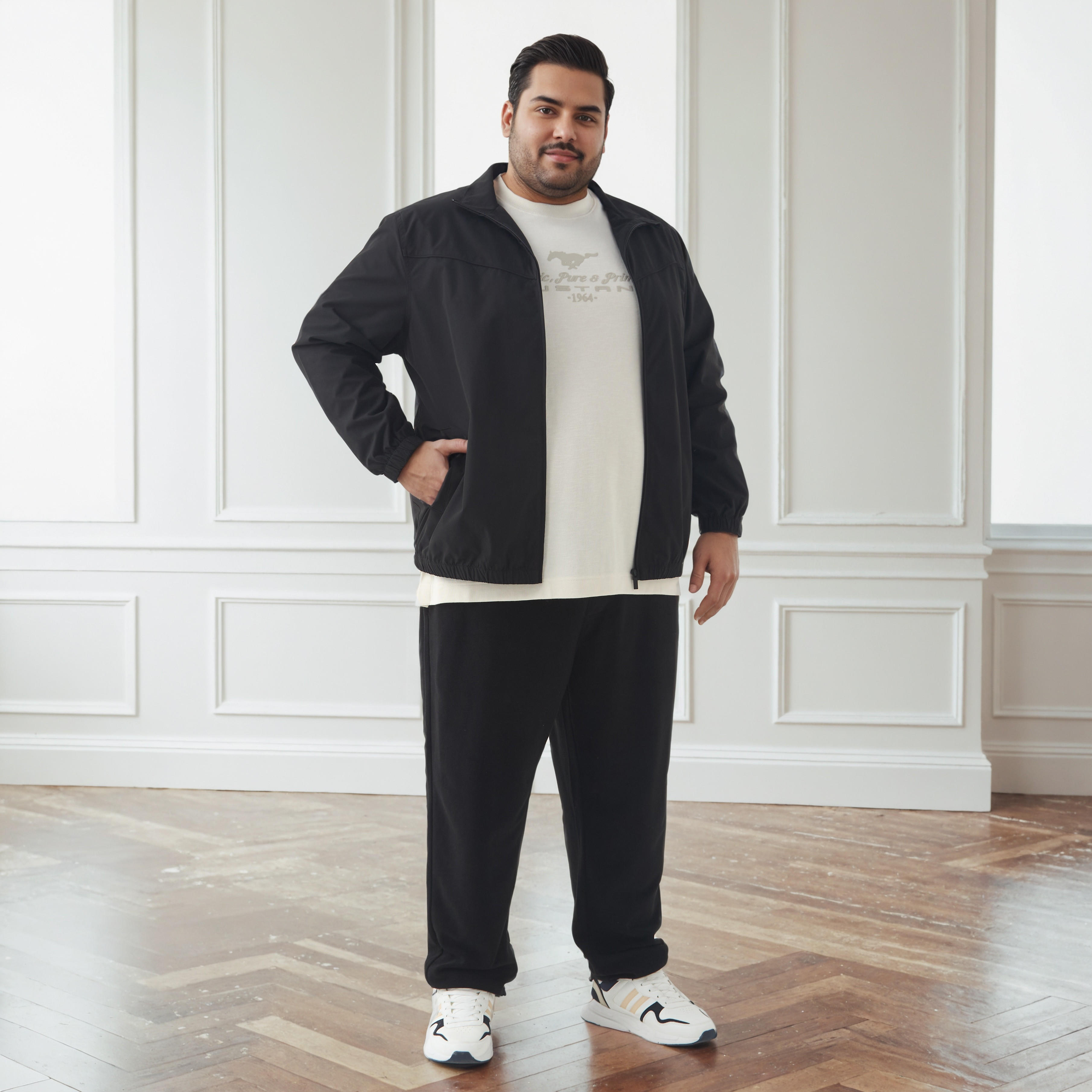 جاكيت مقاس كبيرة بقصّة عادية وسحّاب للرجال-men-clothing-jacketsandblazers-jackets-image-4