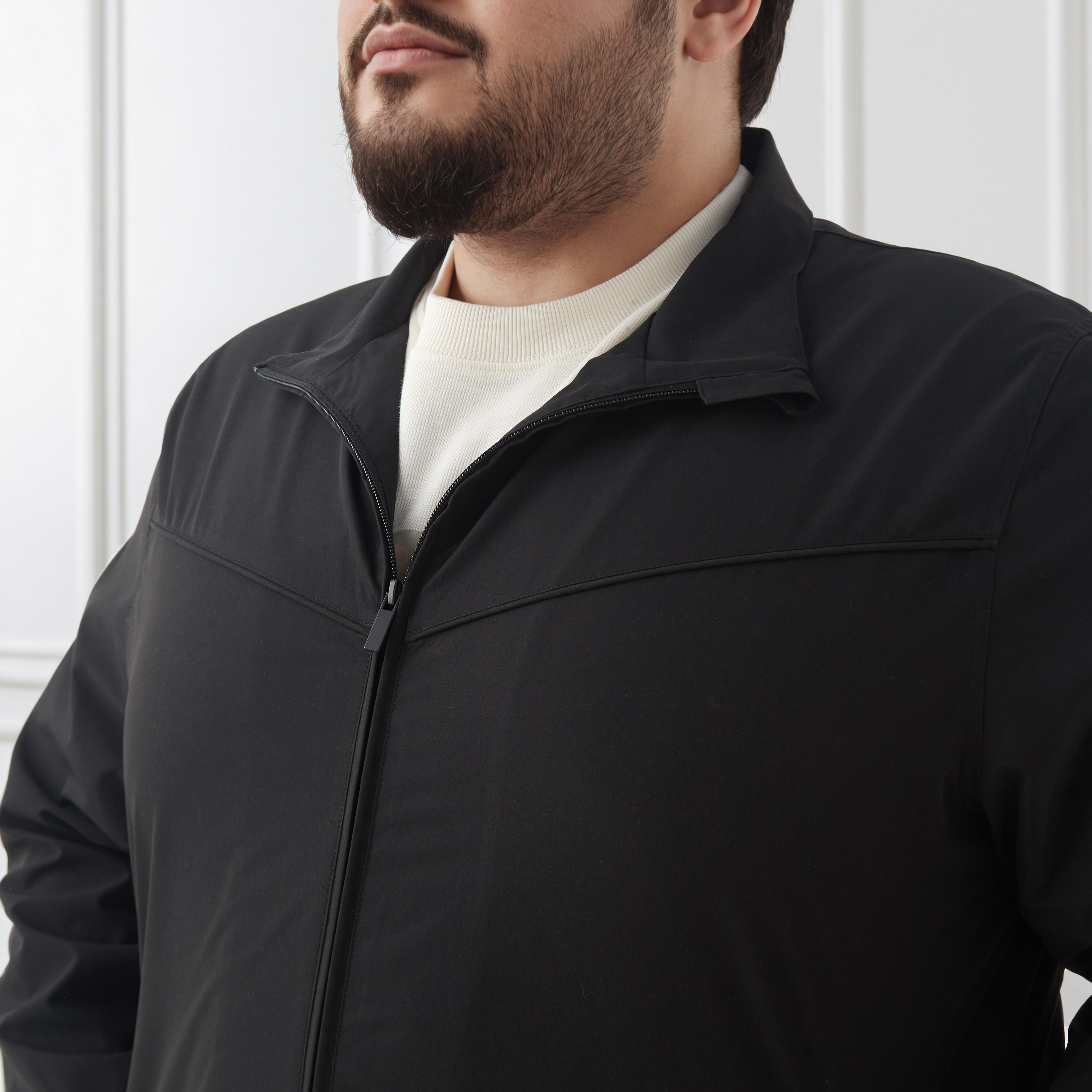 Men Plus Size Regular Fit Zip Through Jacket-men-clothing-jacketsandblazers-jackets-image-4