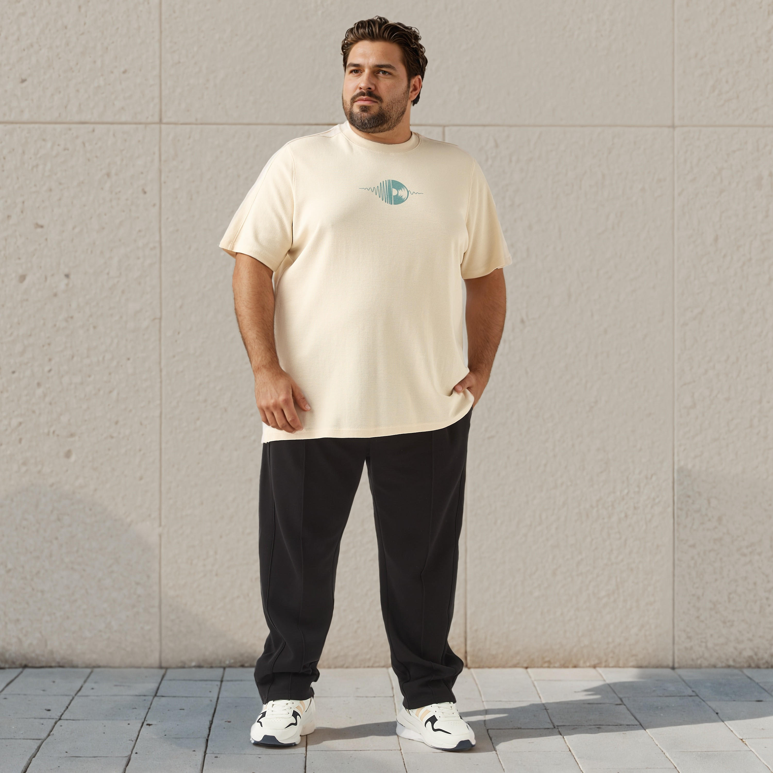 بنطلون رياضي مقاس كبير بقصة عادية-men-clothing-bottoms-joggers-image-4