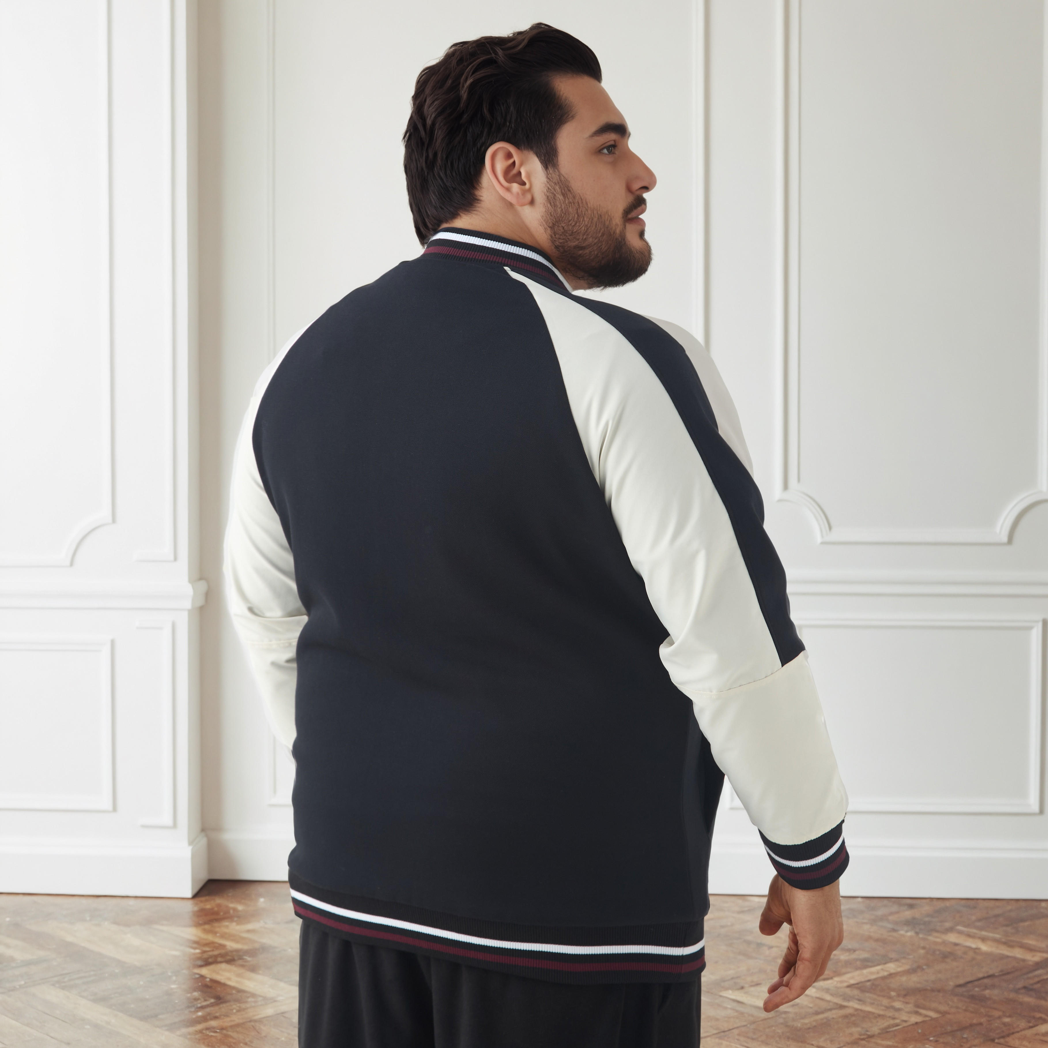 Men Plus Size Regular Fit Button Through Varsity Jacket-men-clothing-jacketsandblazers-jackets-image-3