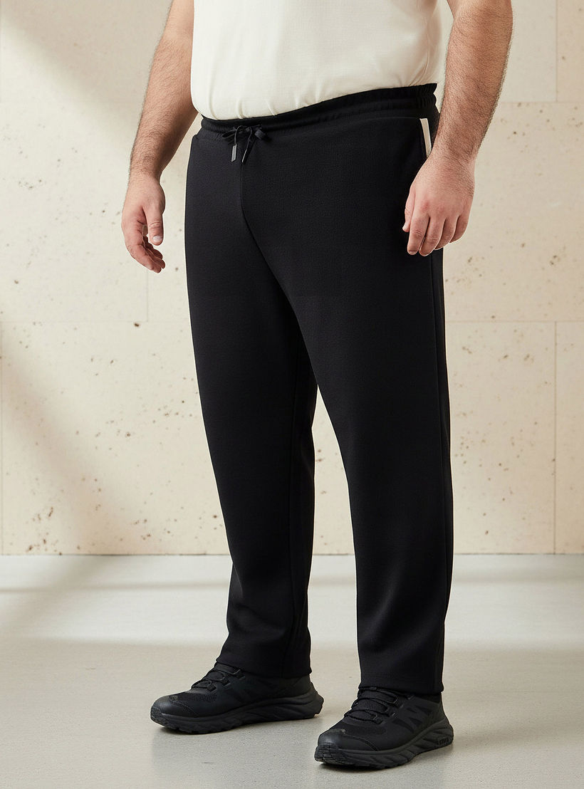 Men Regular Fit Joggers with Pockets-men-clothing-bottoms-joggers-image-1