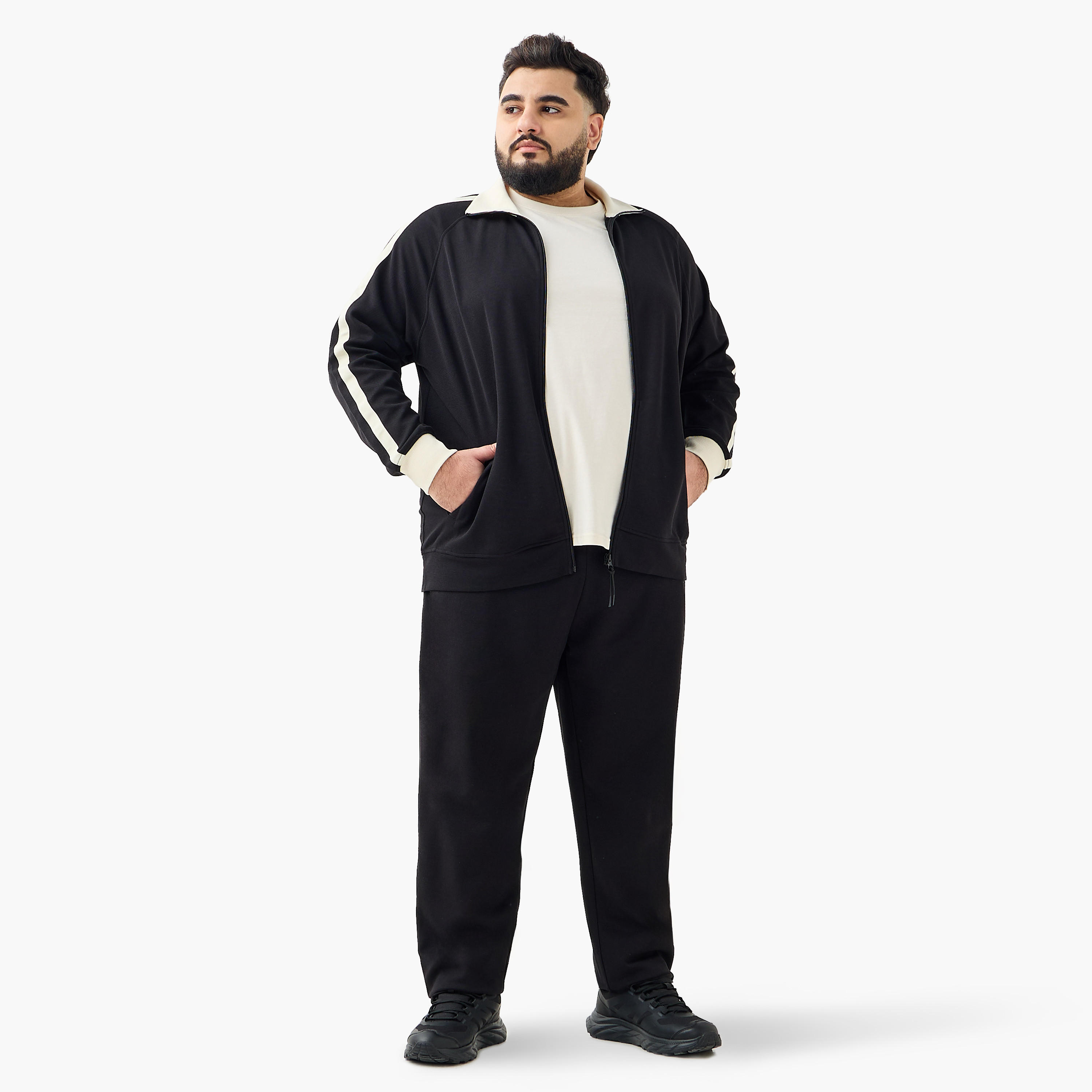 Men Regular Fit Joggers with Pockets-men-clothing-bottoms-joggers-image-2
