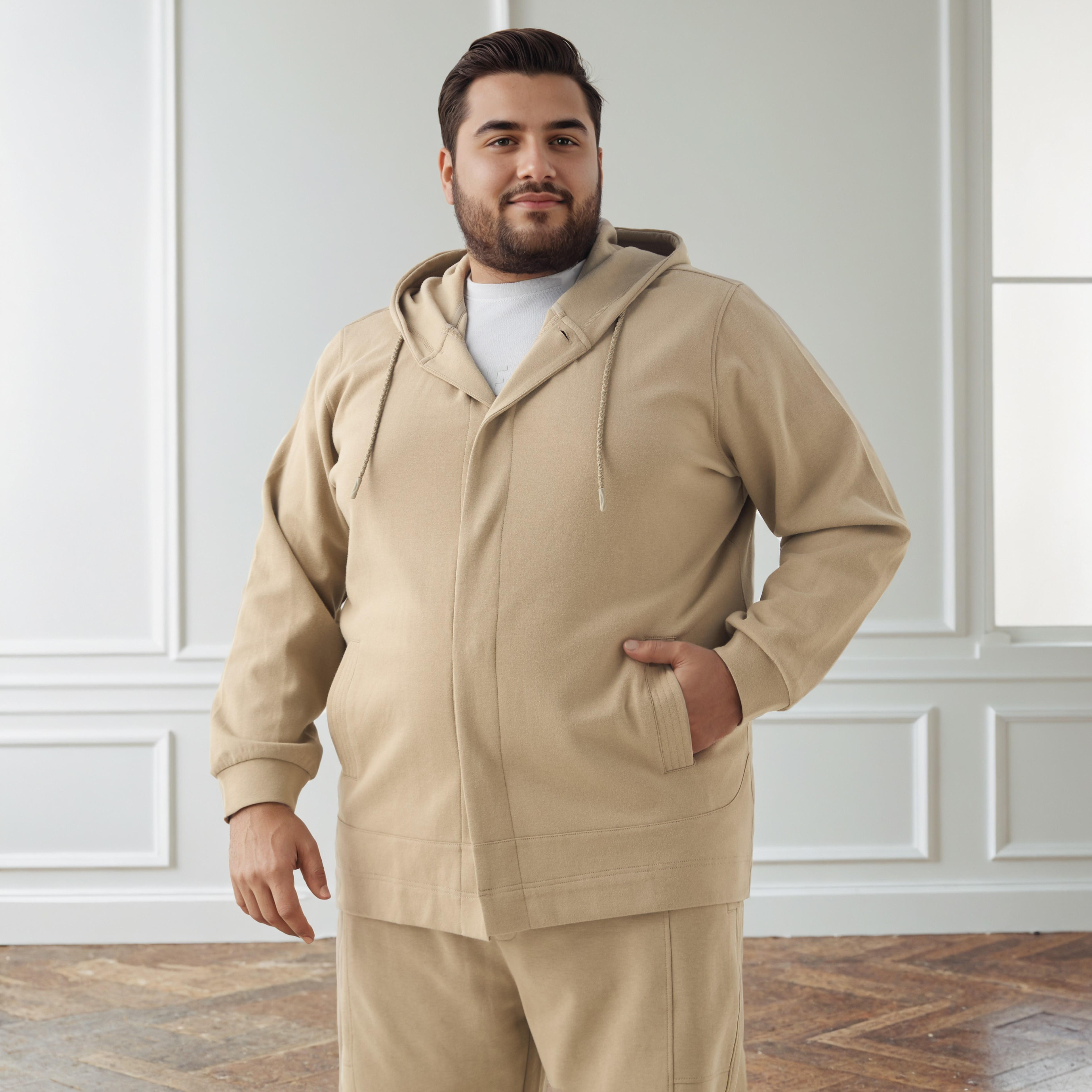 Men Plus Size Cotton Blend Hoodie-men-winterwear-hoodiesandsweatshirts-image-1