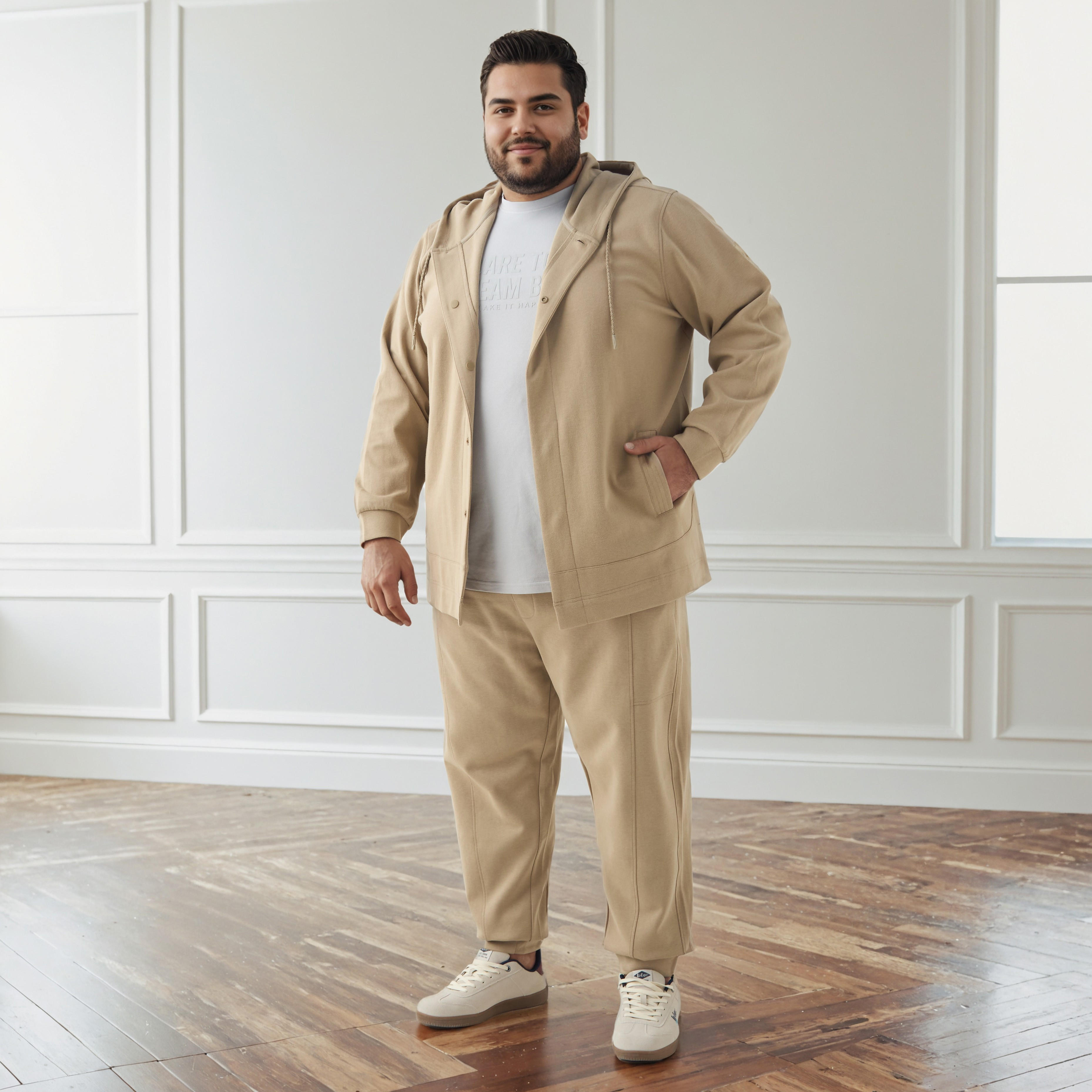 Men Regular Fit Flexi Waist Joggers with Pockets-men-clothing-bottoms-joggers-image-2