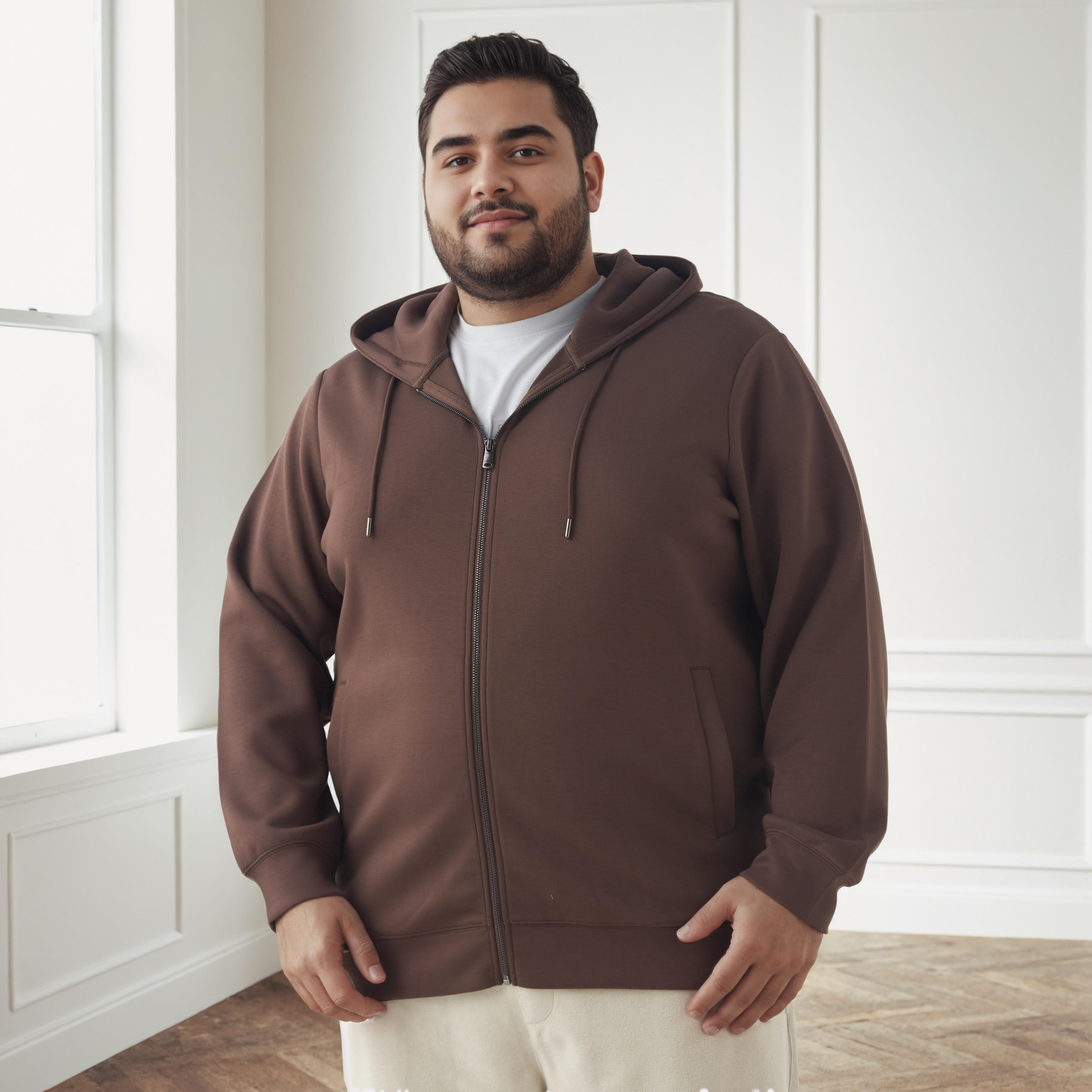 Men Plus Size Regular Fit Hoodie-men-winterwear-hoodiesandsweatshirts-image-1