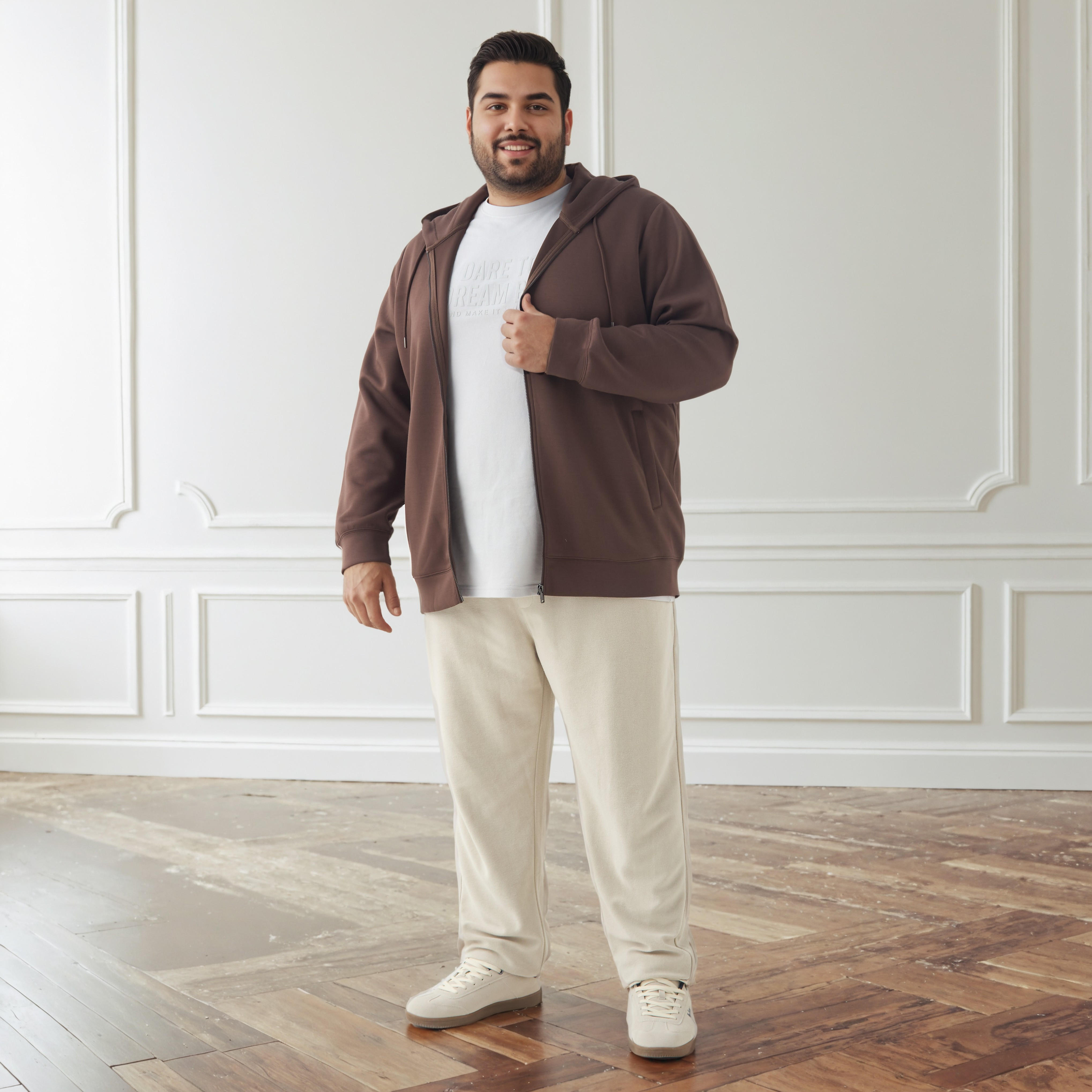 Men Plus Size Regular Fit Hoodie-men-winterwear-hoodiesandsweatshirts-image-2