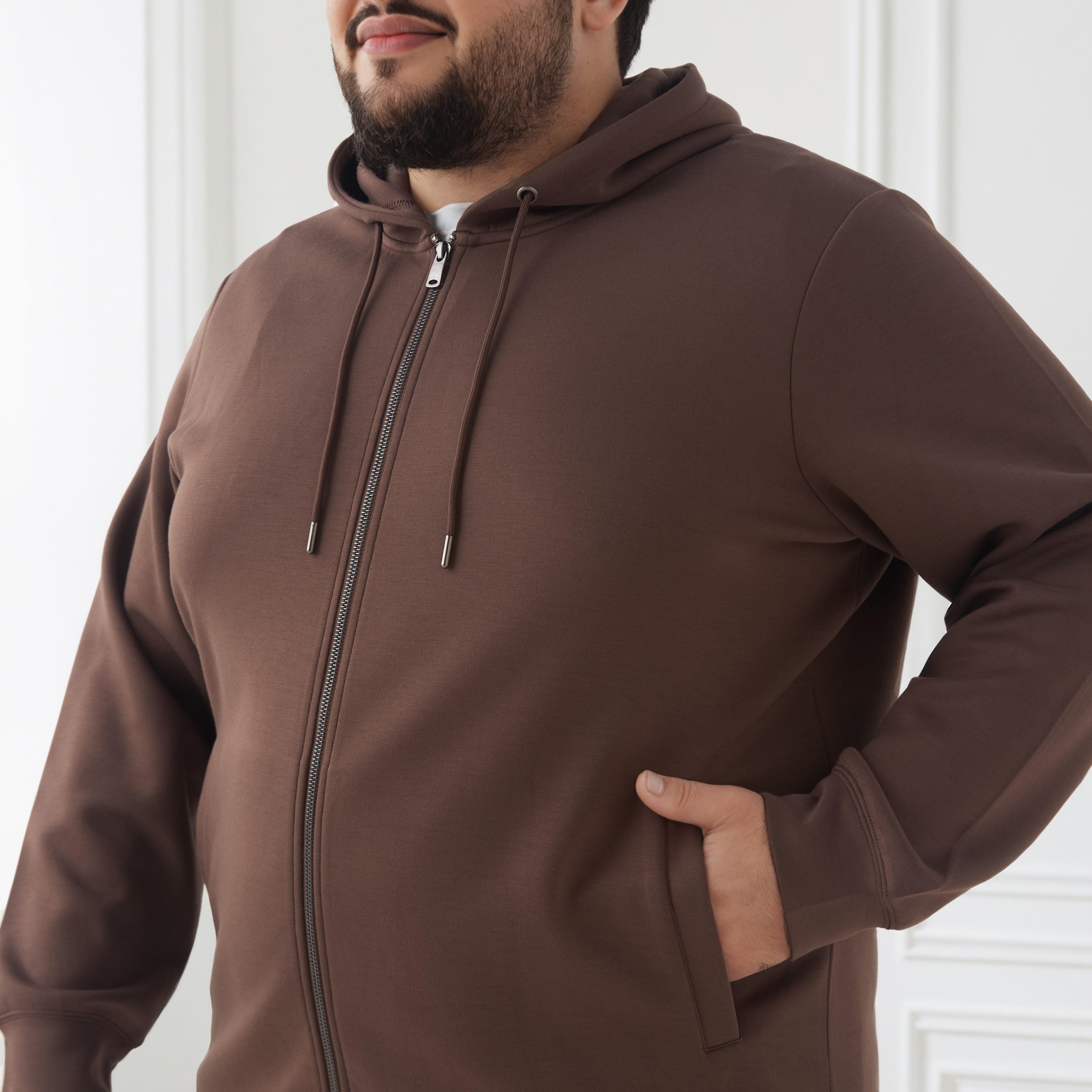 Men Plus Size Regular Fit Hoodie-men-winterwear-hoodiesandsweatshirts-image-4