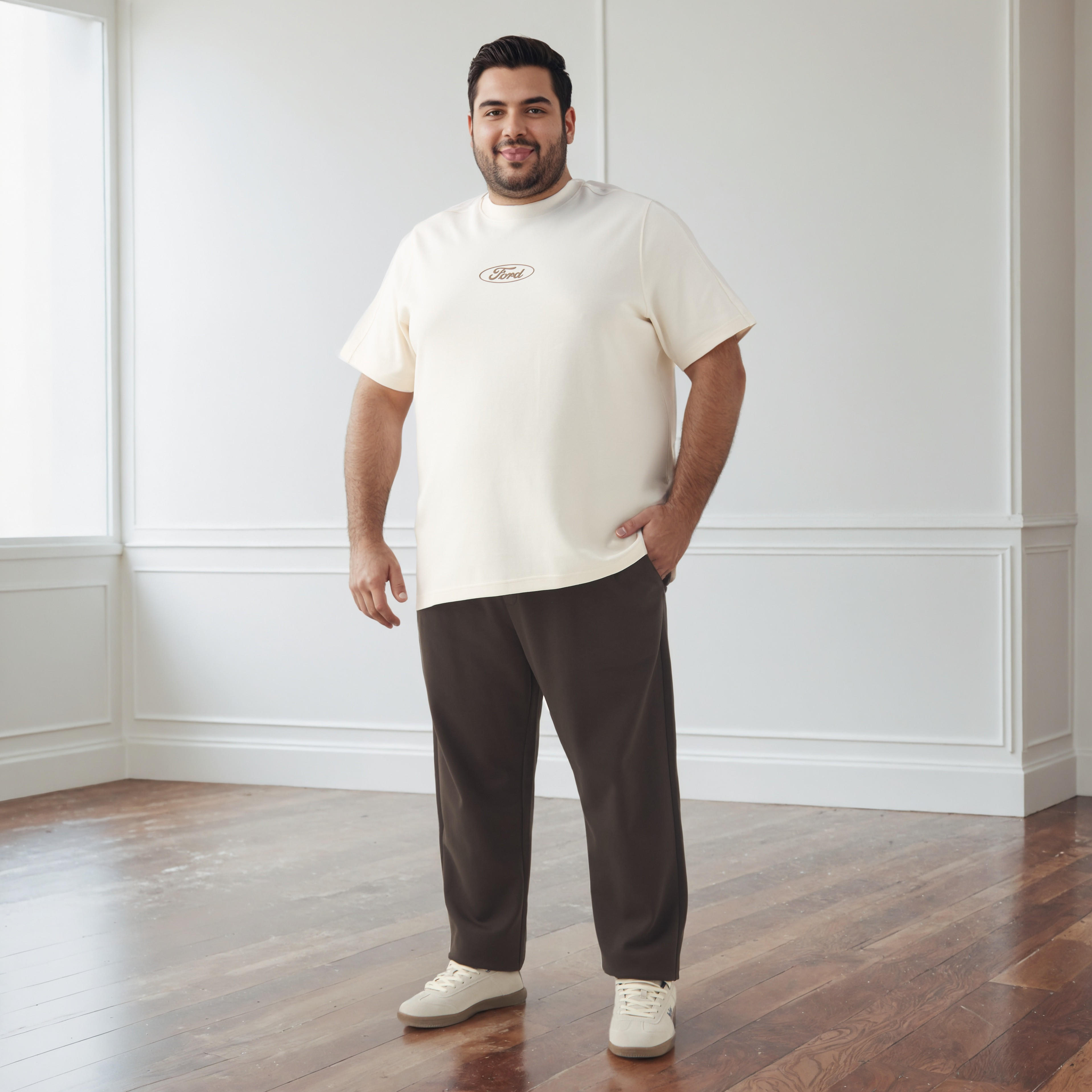 بنطلون رياضي رجالي بقصّة عادية وخصر مطاطي وجيوب-men-clothing-bottoms-joggers-image-4