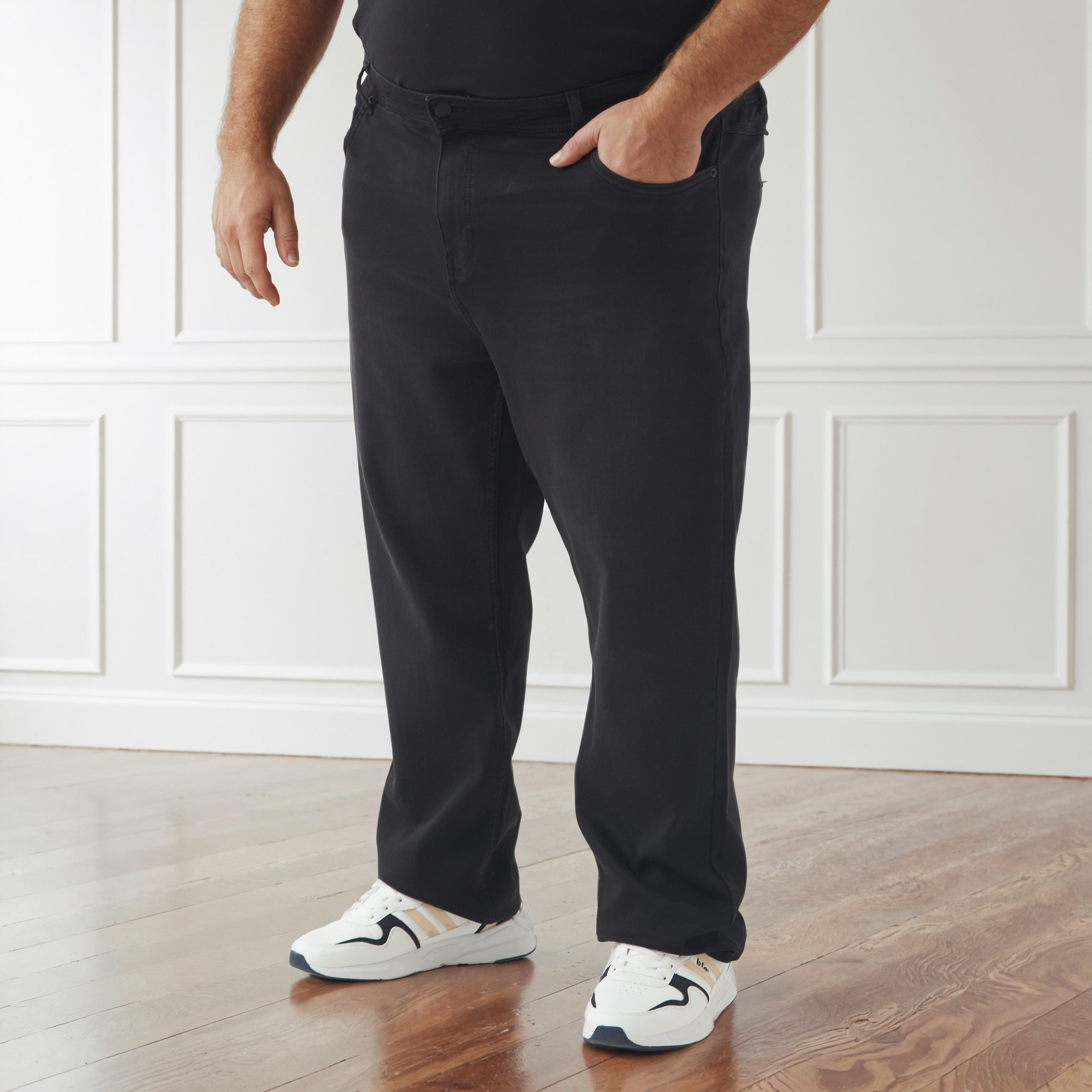 Men Regular Fit Flexi Waist Pocket Jeans-men-clothing-bottoms-jeans-image-1