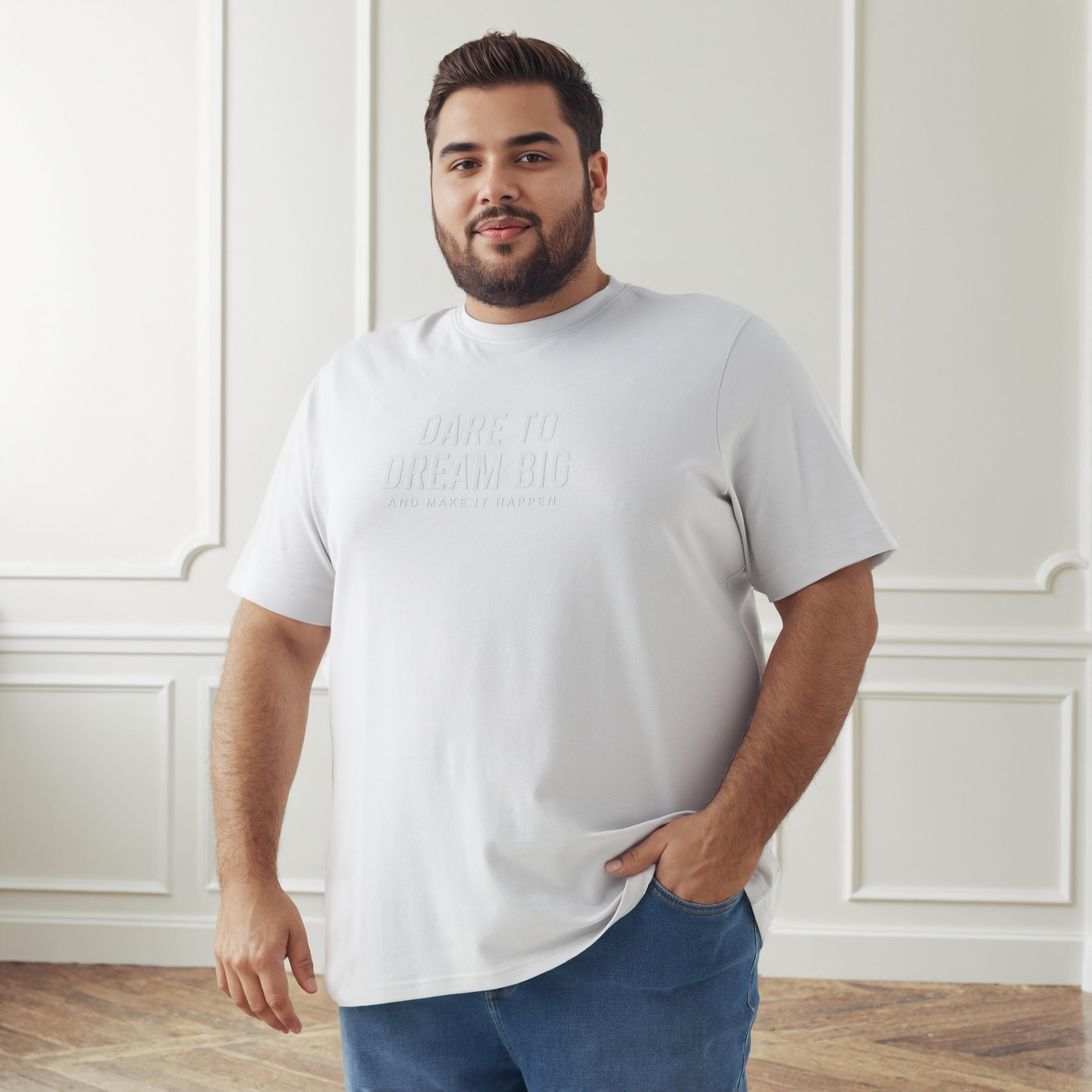 Men Regular Fit Crew Neck Short Sleeves Slogan Print T-shirt-men-clothing-tshirtsandpolos-tshirts-image-1
