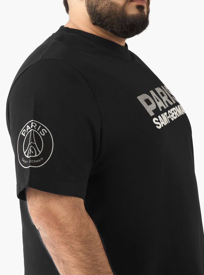 تيشيرت رجالي بقصة مريحة وطبعات باريس سان جيرمان وياقة ضيقة وأكمام قصيرة-men-clothing-tshirtsandpolos-tshirts-image-4