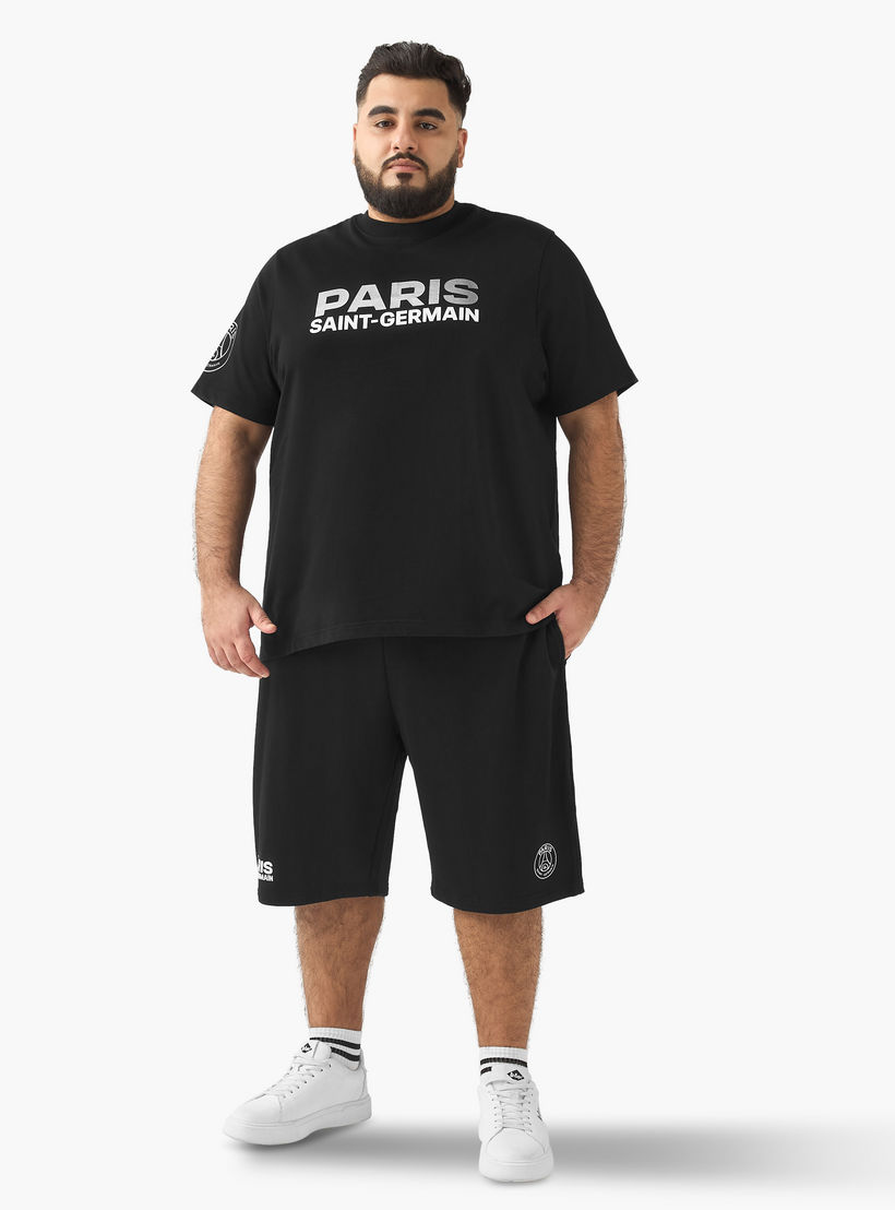 تيشيرت رجالي بقصة مريحة وطبعات باريس سان جيرمان وياقة ضيقة وأكمام قصيرة-men-clothing-tshirtsandpolos-tshirts-image-2