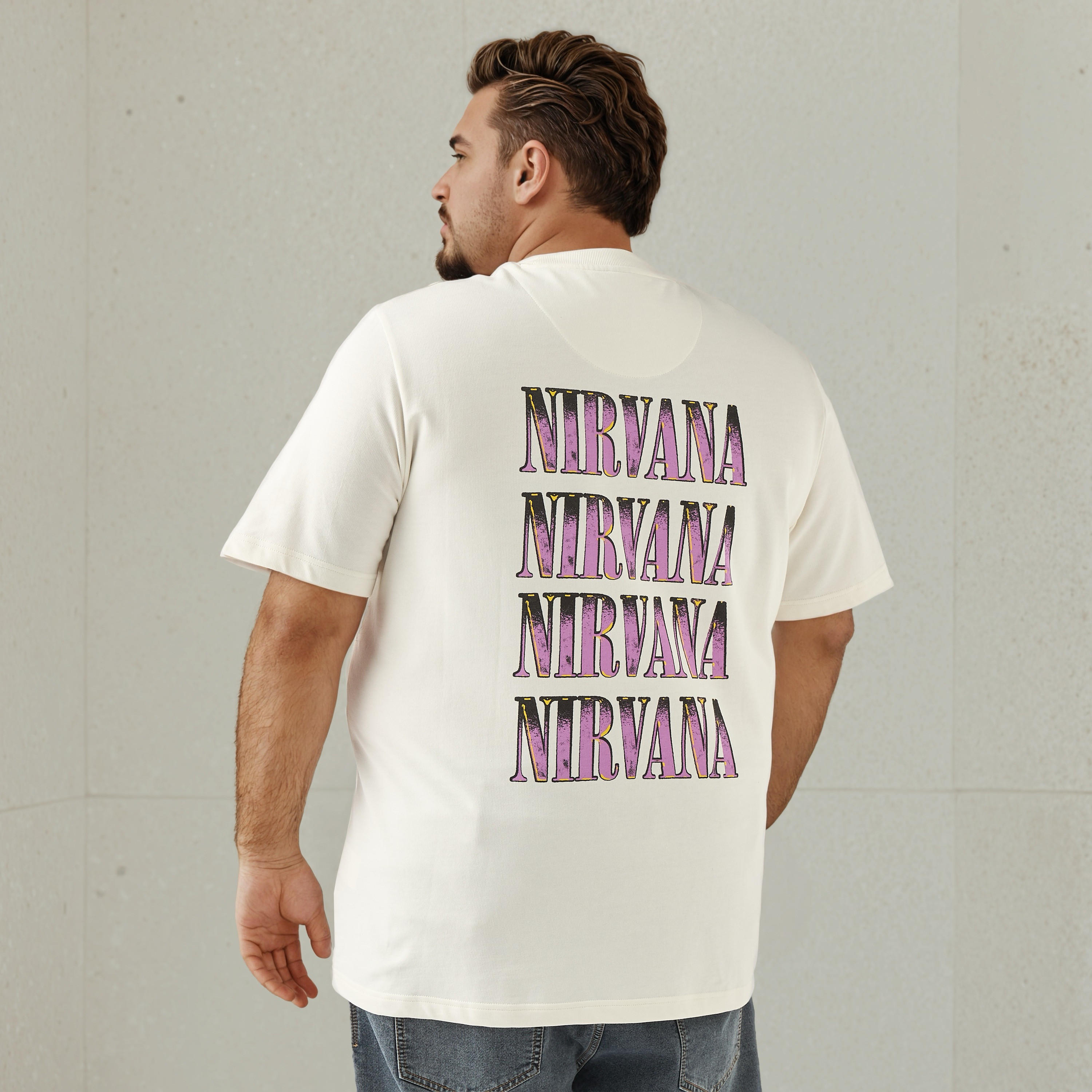Men's Regular Fit Crew Neck Short Sleeves Nirvana Print T-shirt-men-clothing-tshirtsandpolos-tshirts-image-4