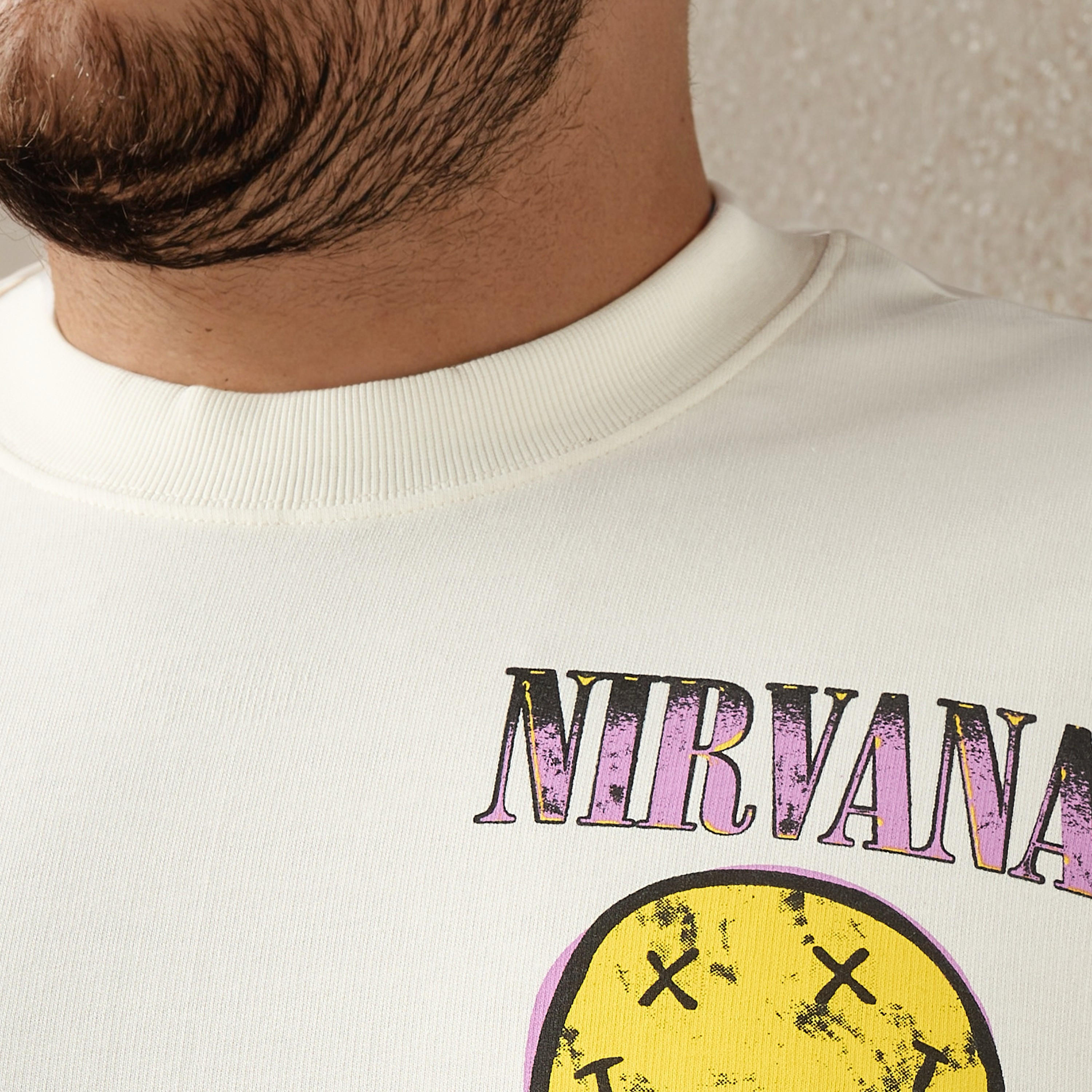 Men's Regular Fit Crew Neck Short Sleeves Nirvana Print T-shirt-men-clothing-tshirtsandpolos-tshirts-image-6